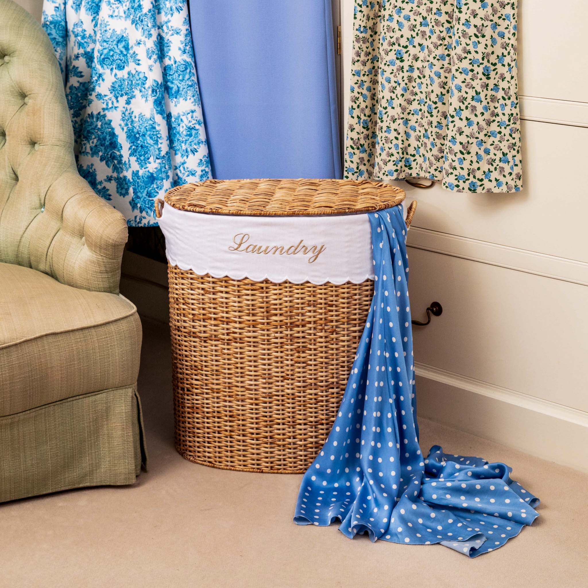 Isabella Rattan Laundry Basket - Image 2