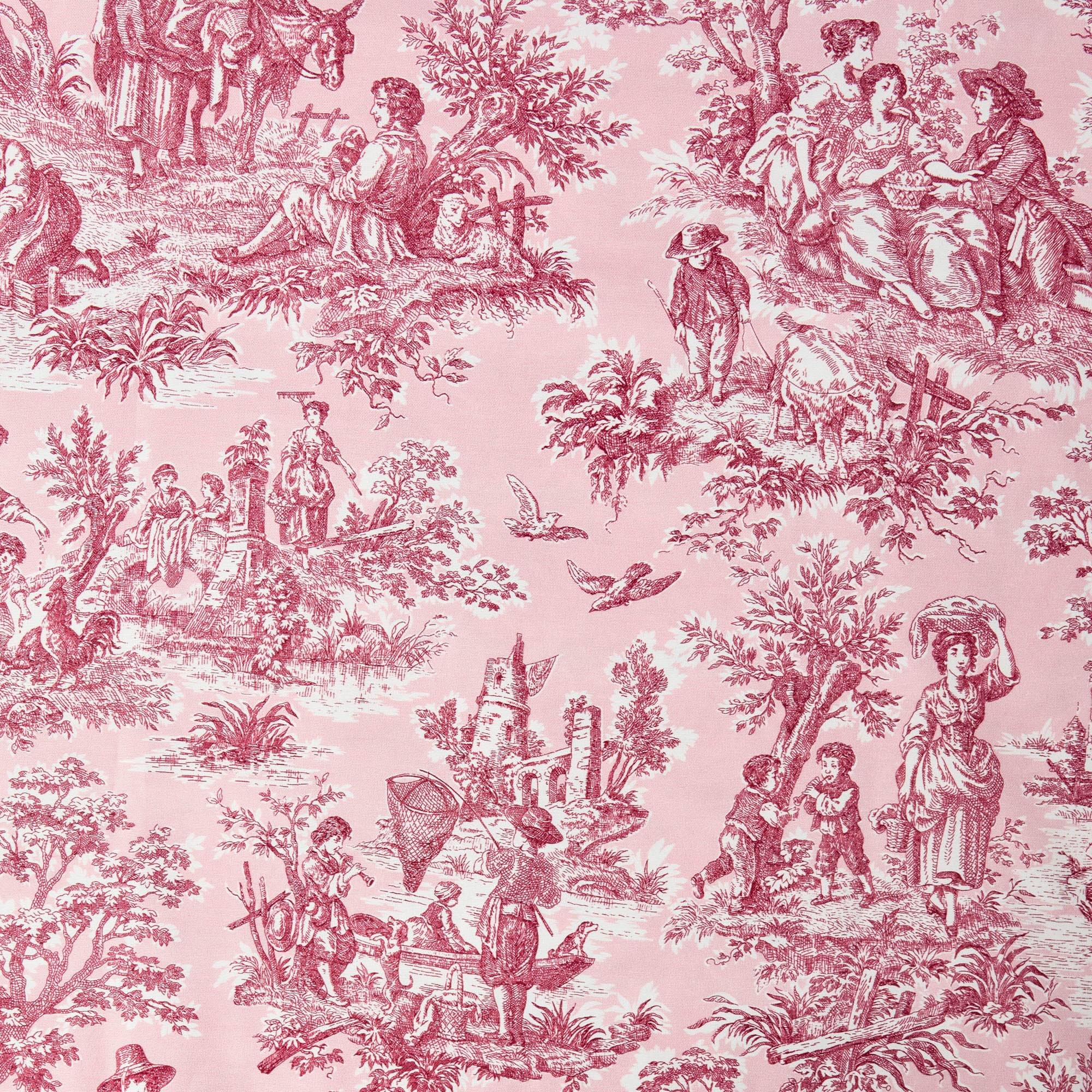 Pink Isla Toile Tablecloth - Image 5
