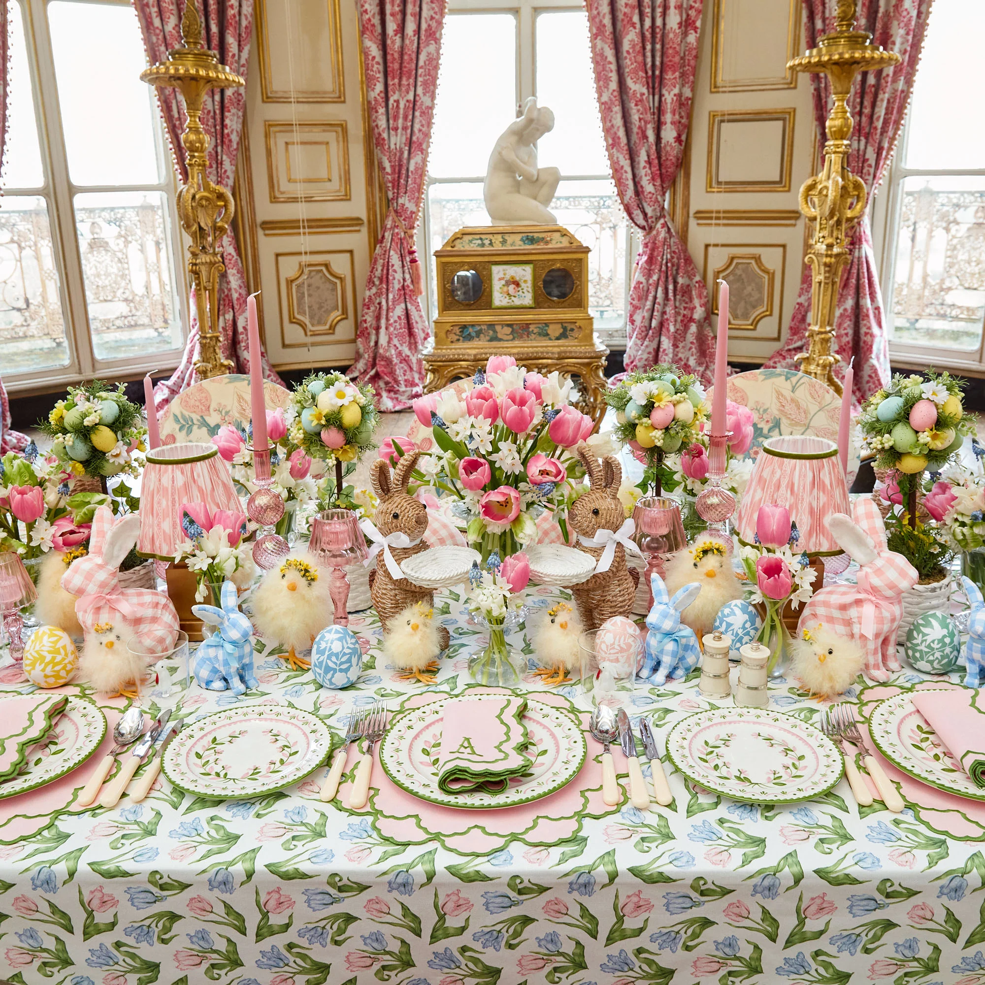 Green & Pink Josephine Garland Dinner Plates (Set of 4) - Image 15