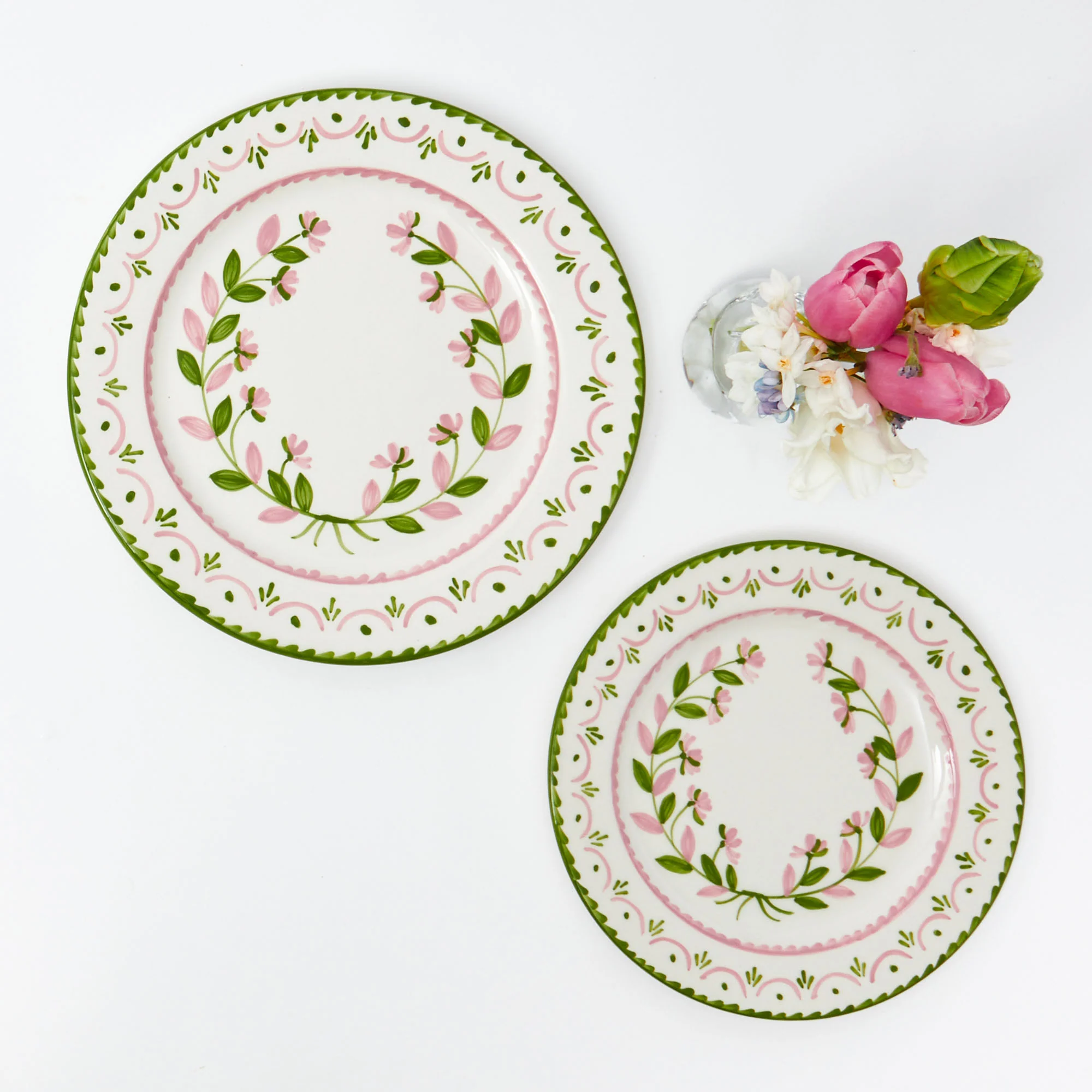Green & Pink Josephine Garland Starter Plates (Set of 4) - Image 18