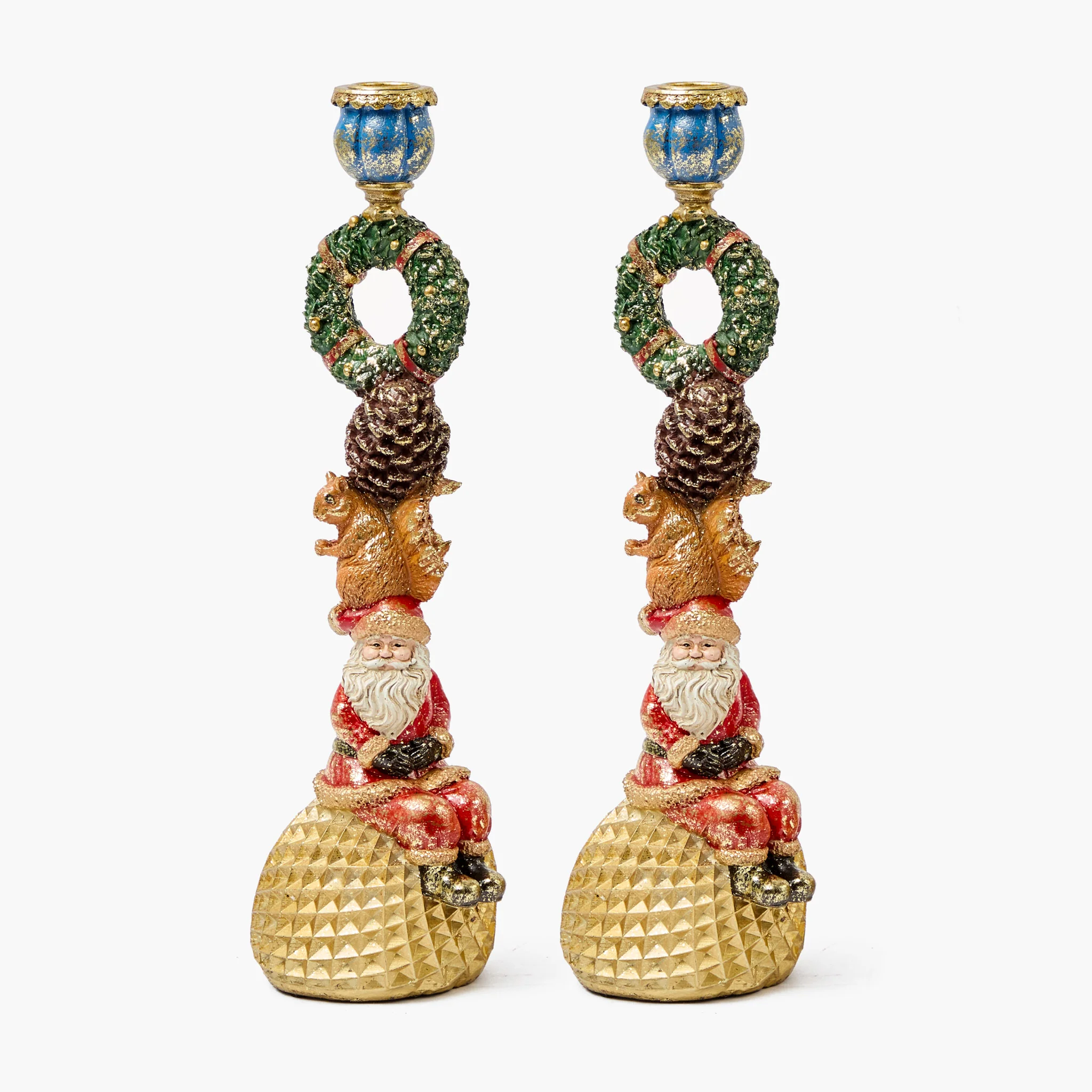 Joyous Festive Candle Holders (Pair) - Image 5
