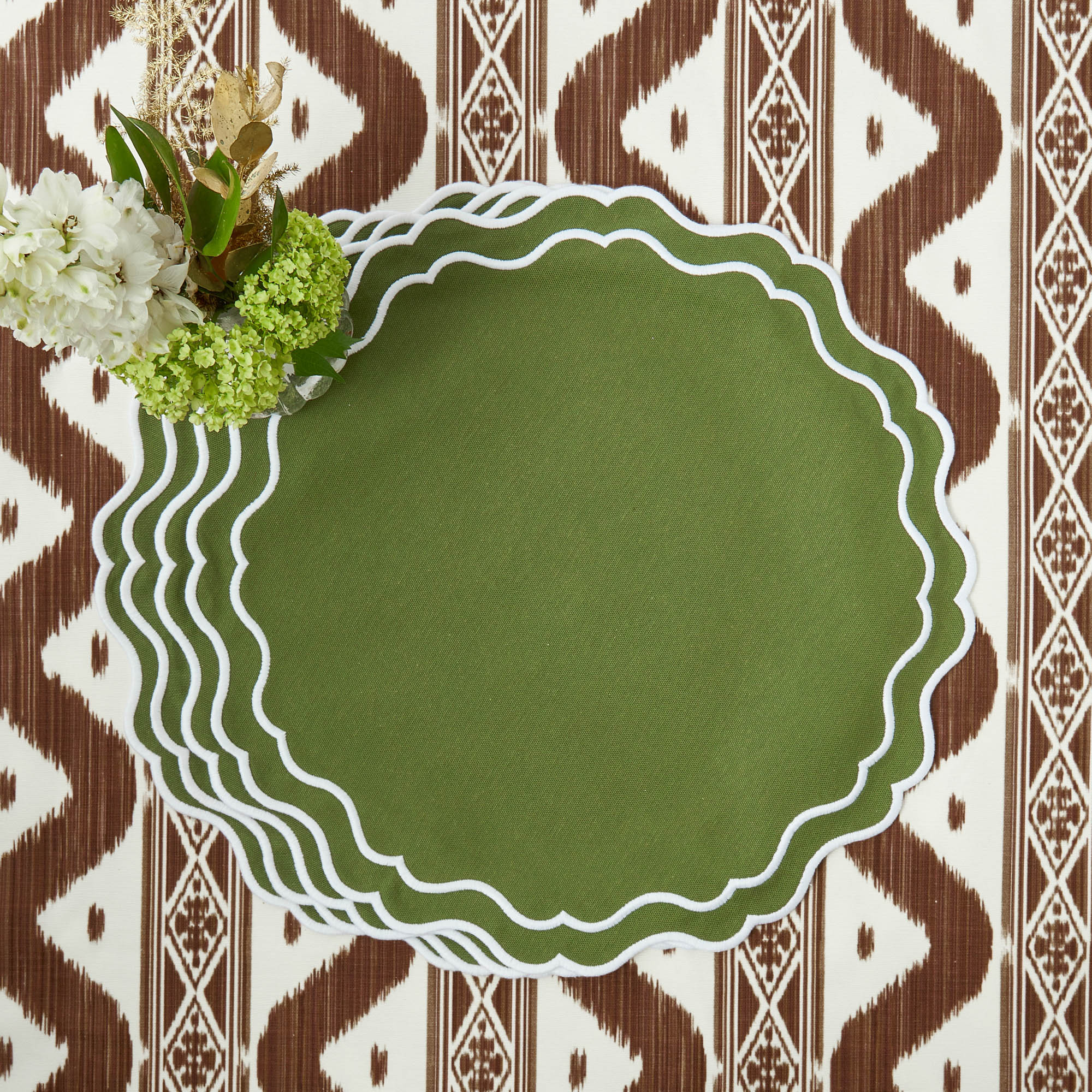 Green Katherine Placemats (Set of 4)
