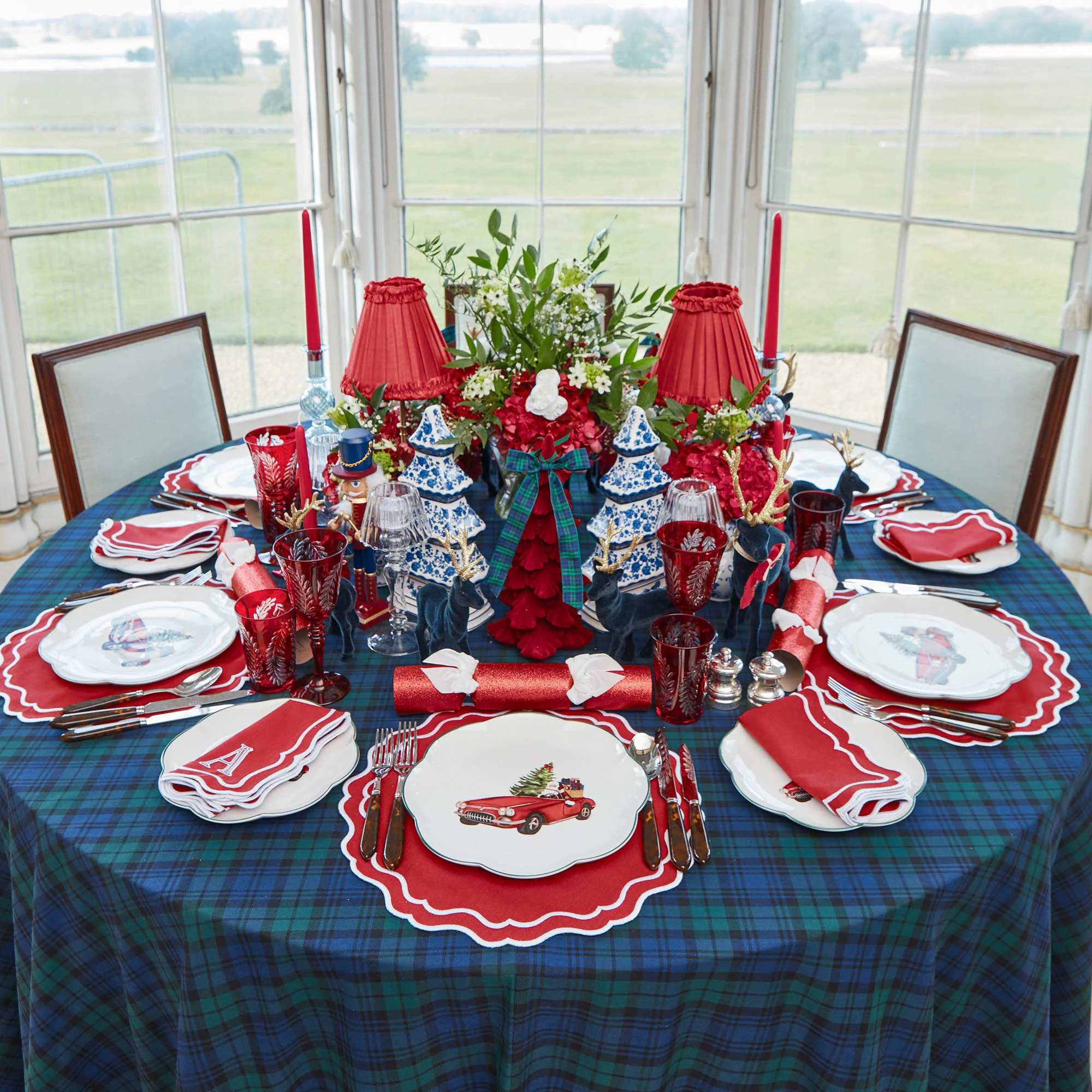 Katherine Berry Red Placemats & Napkins (Set of 4) - Image 10