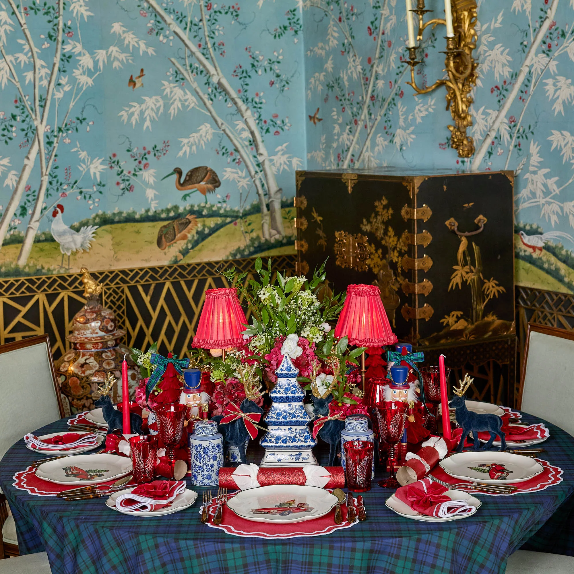 Katherine Berry Red Placemats & Napkins (Set of 4) - Image 11