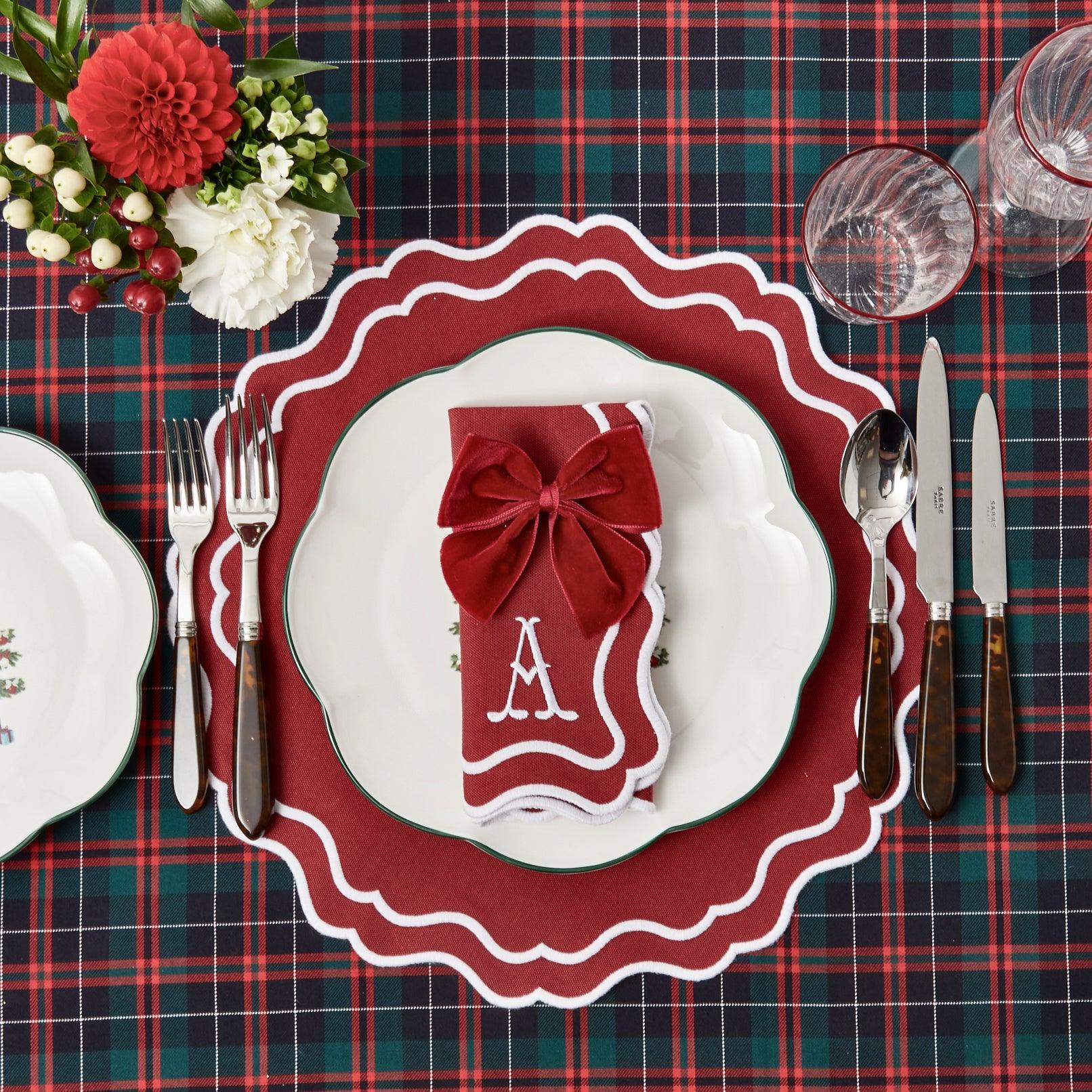 Katherine Berry Red Placemats & Napkins (Set of 4) - Image 25