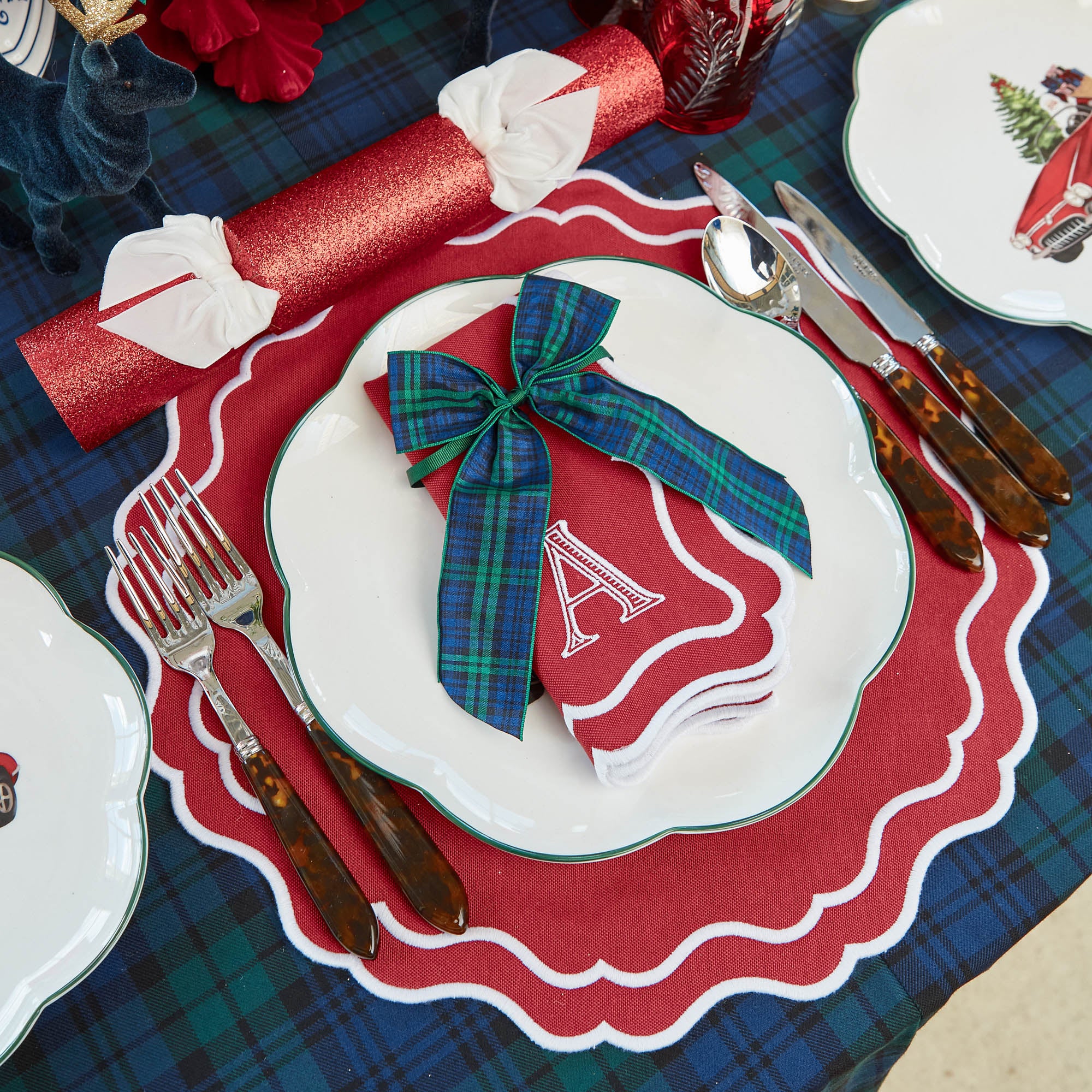 Katherine Berry Red Placemats & Napkins (Set of 4) - Image 7