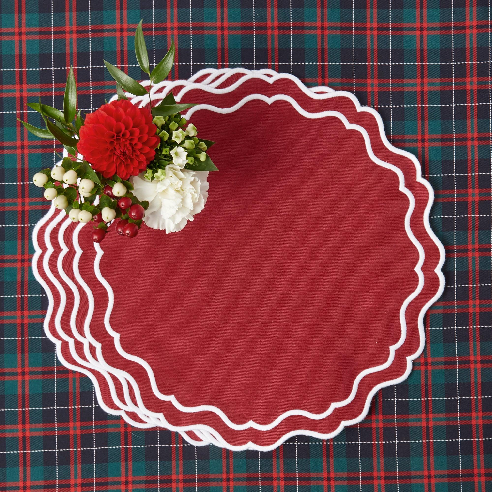Katherine Berry Red Placemats (Set of 4) - Image 13
