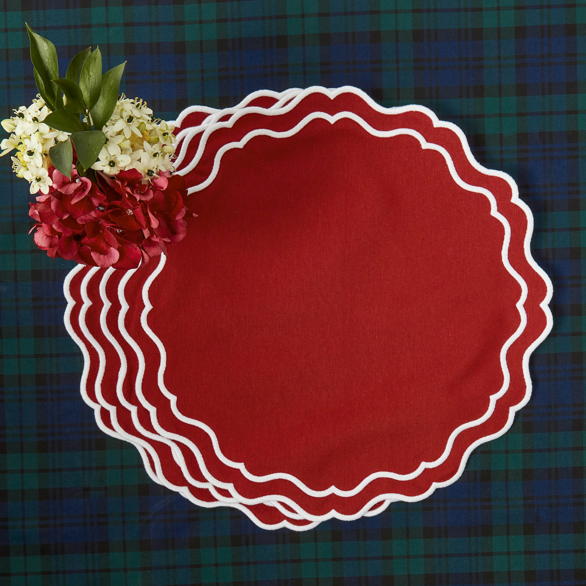 Katherine Berry Red Placemats (Set of 4) - Image 6