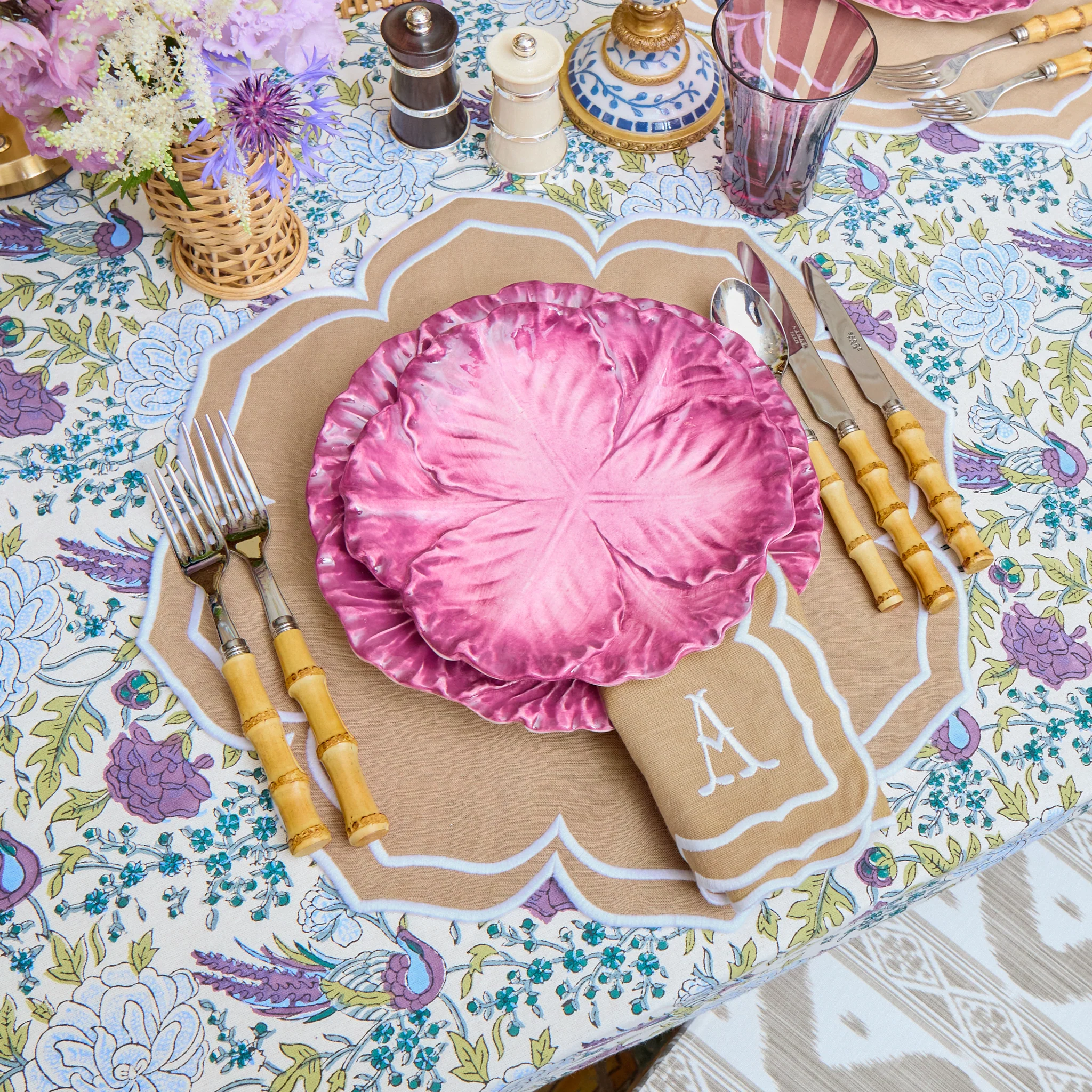 Fleur Sand Placemats & Napkins (Set of 4) - Image 7