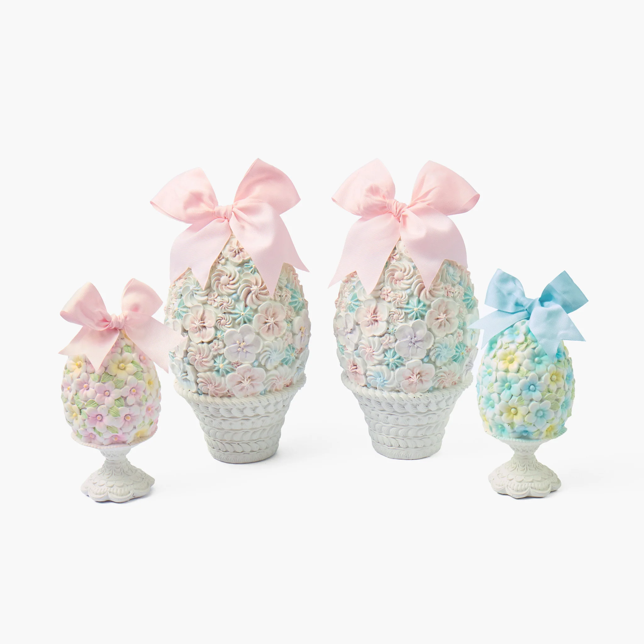 Pastel Large Floral Easter Eggs (Pair) - Image 8