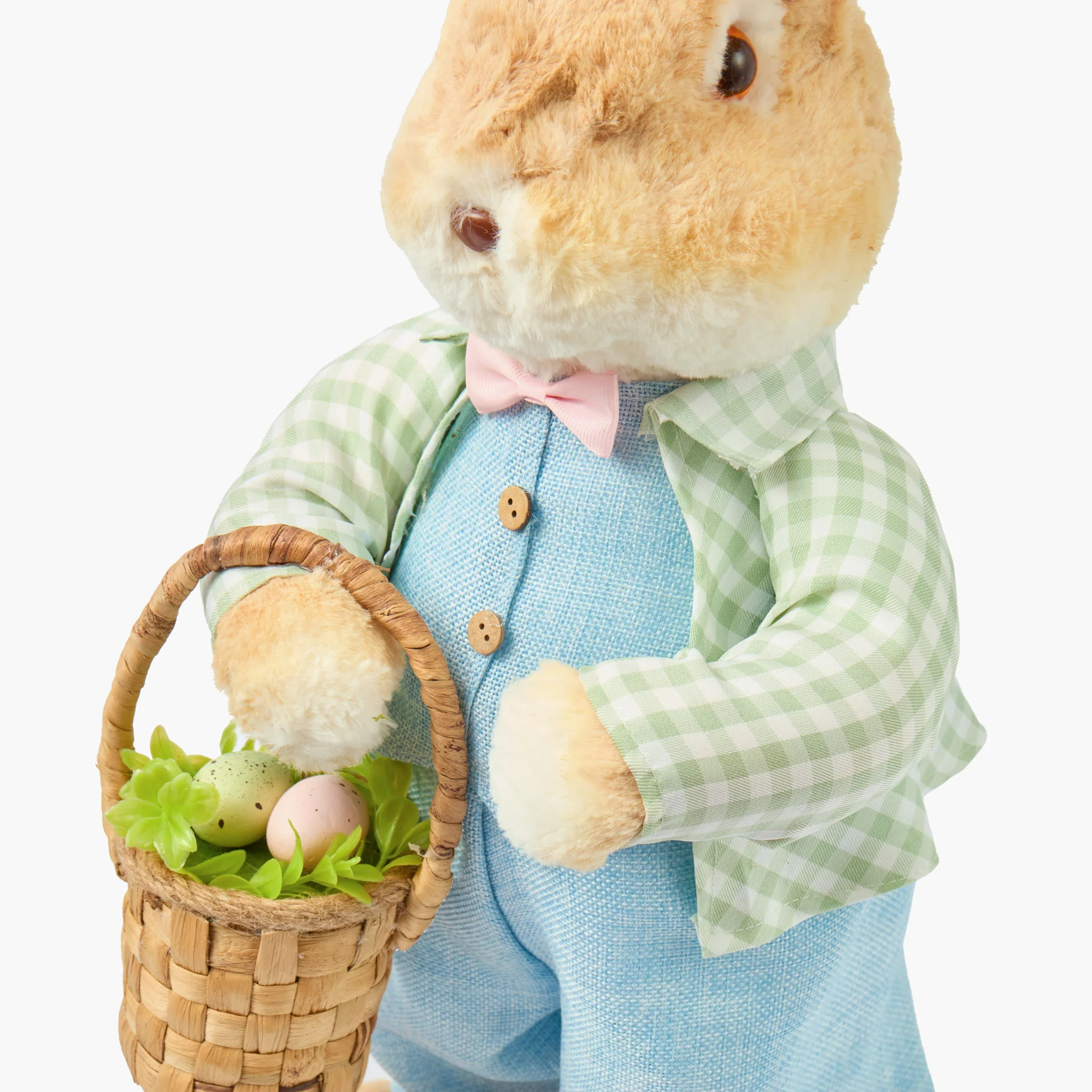 Large Mr. & Mrs. Rabbit in Blue (Pair) - Image 5