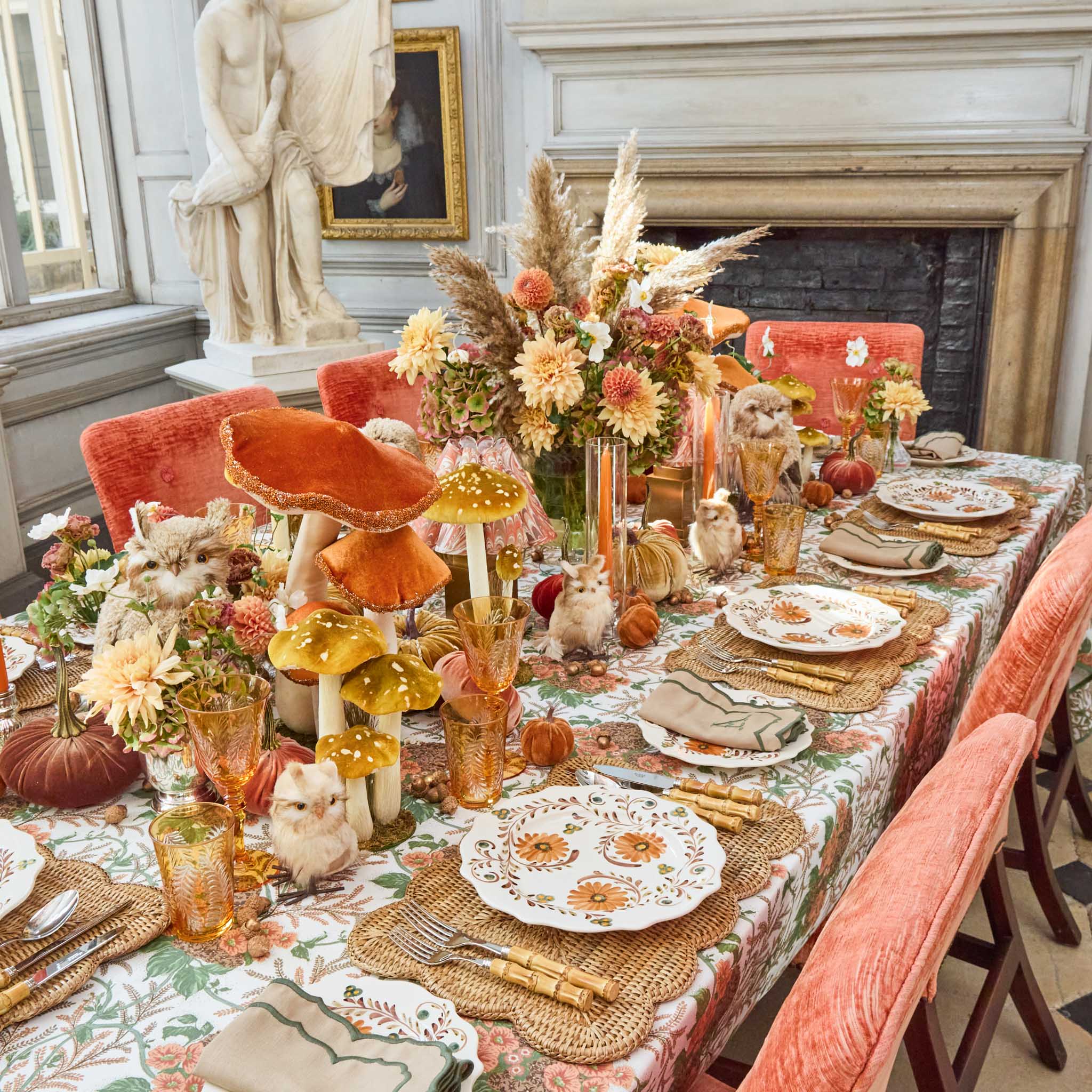 Autumn Flowers Dinner Plate - Image 8