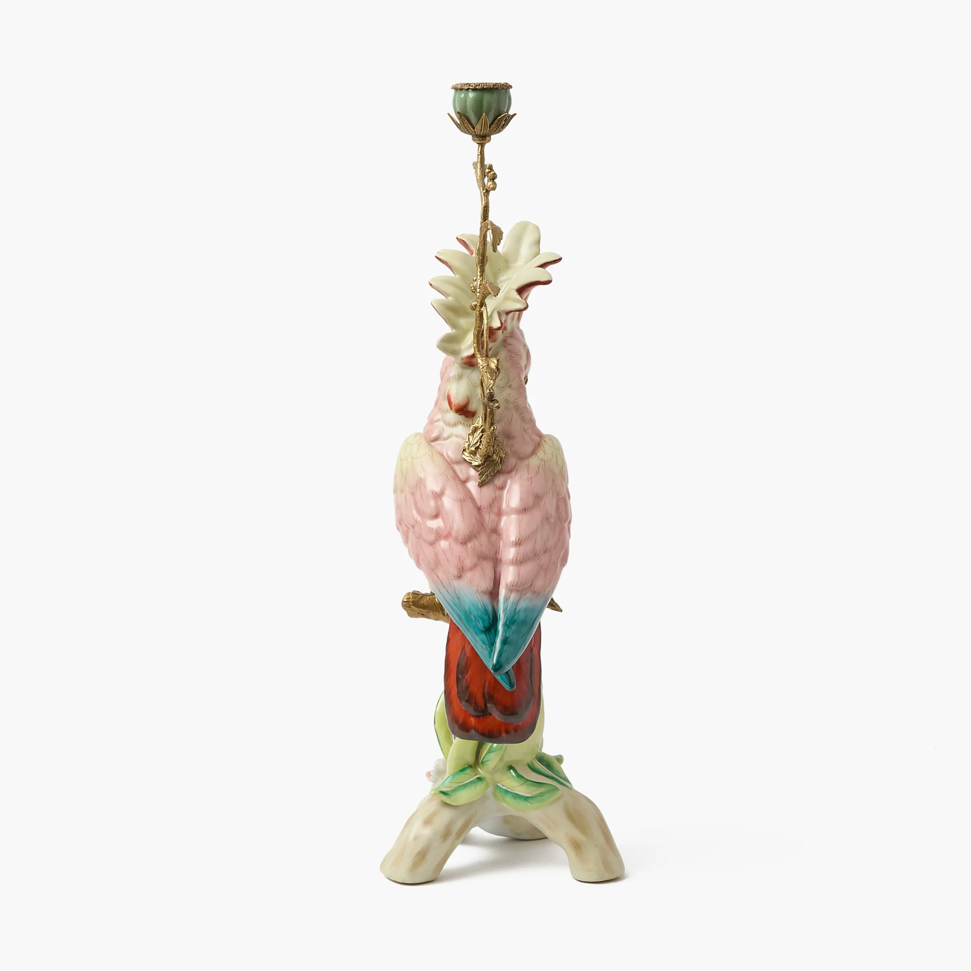 Large Pink Cockatoo Candle Holder - Image 8