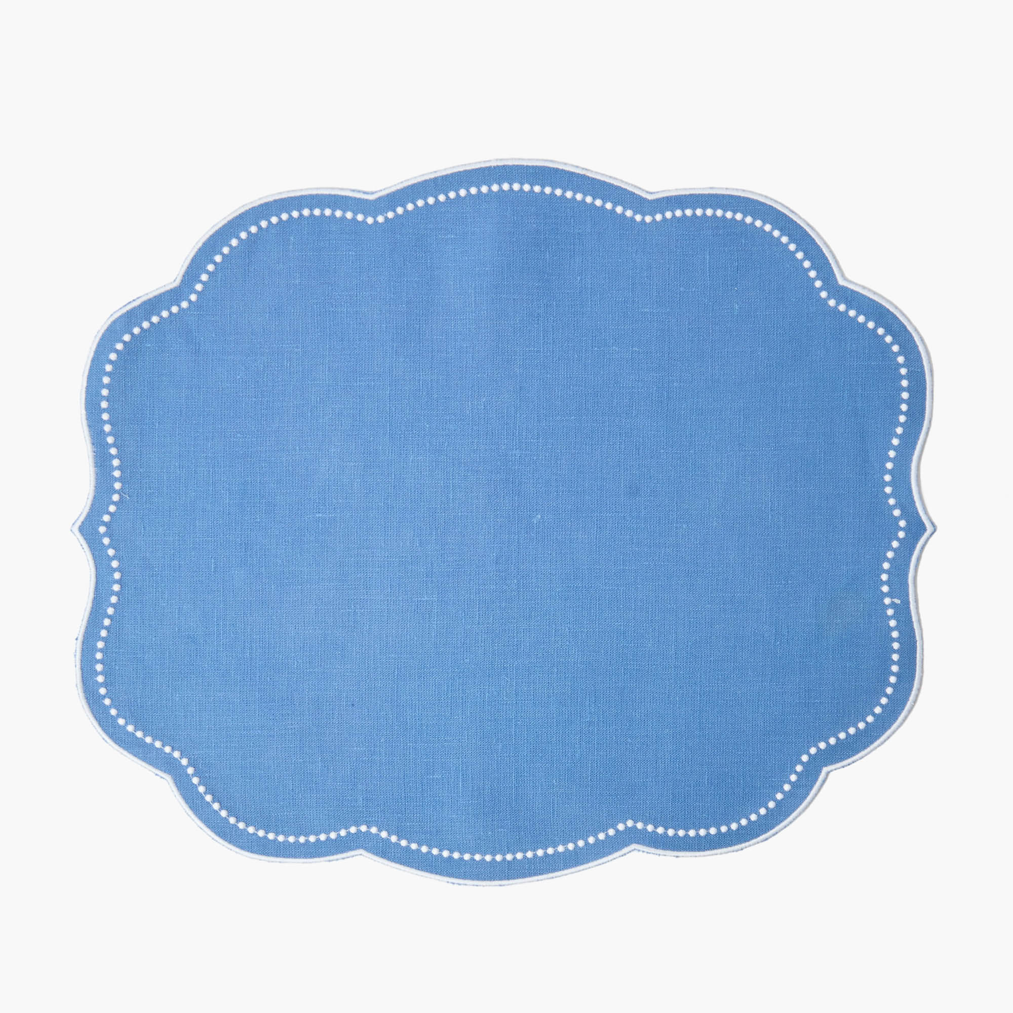 Eloise Blue Linen Placemats (Set of 4) - Image 4