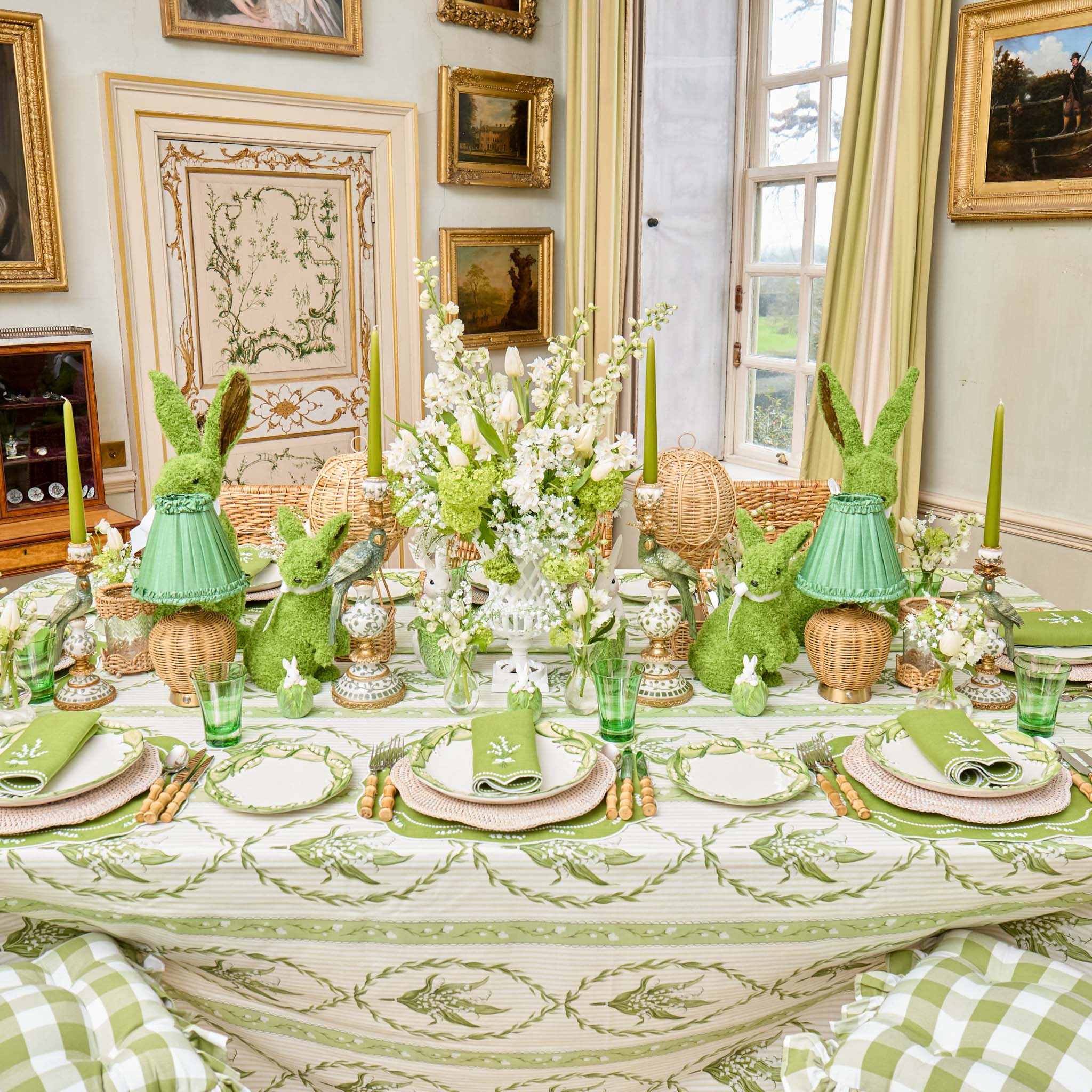 Green Frilled Silk Lampshade (18cm) - Image 6