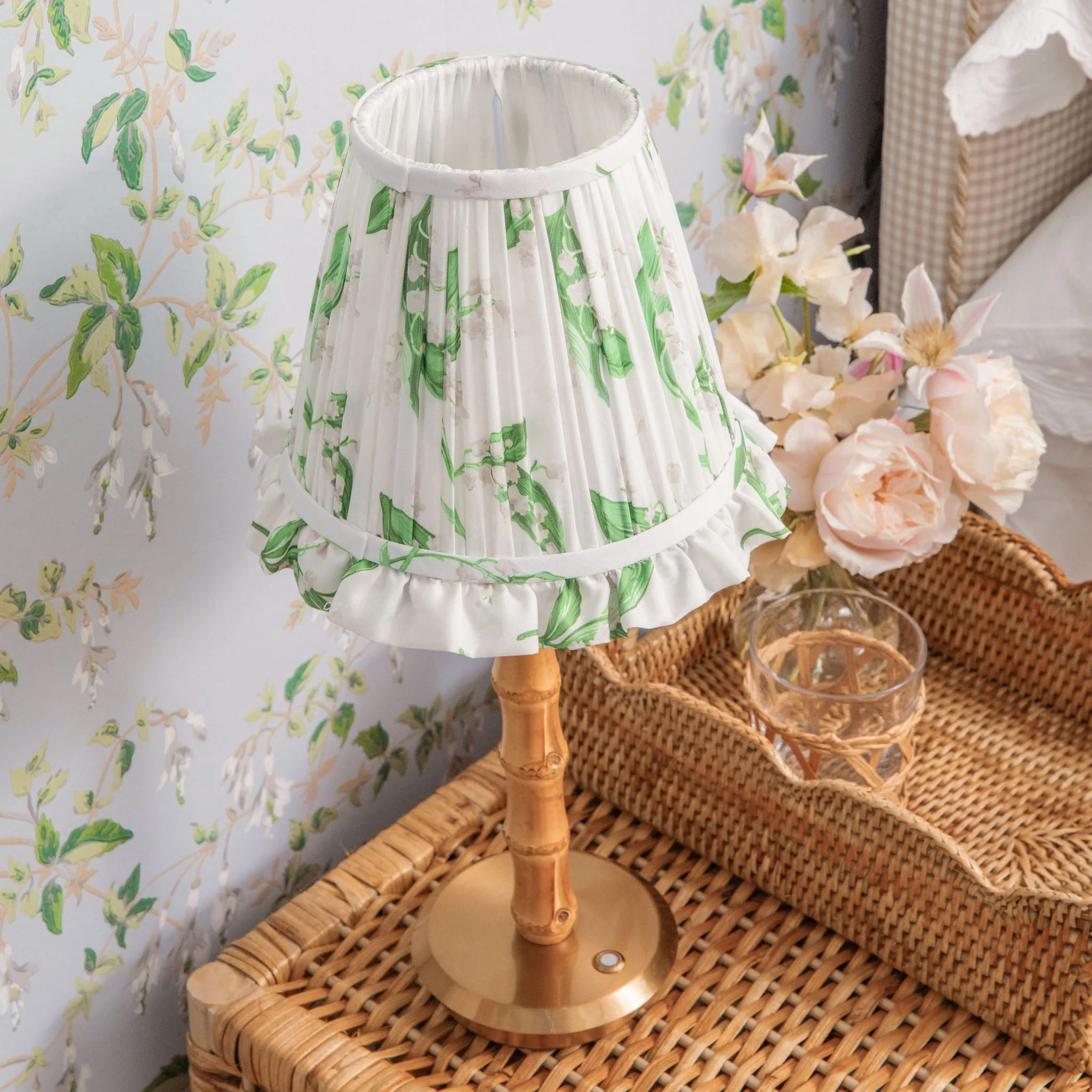 Lily of the Valley Ruffle Lampshade (18cm) - Image 2