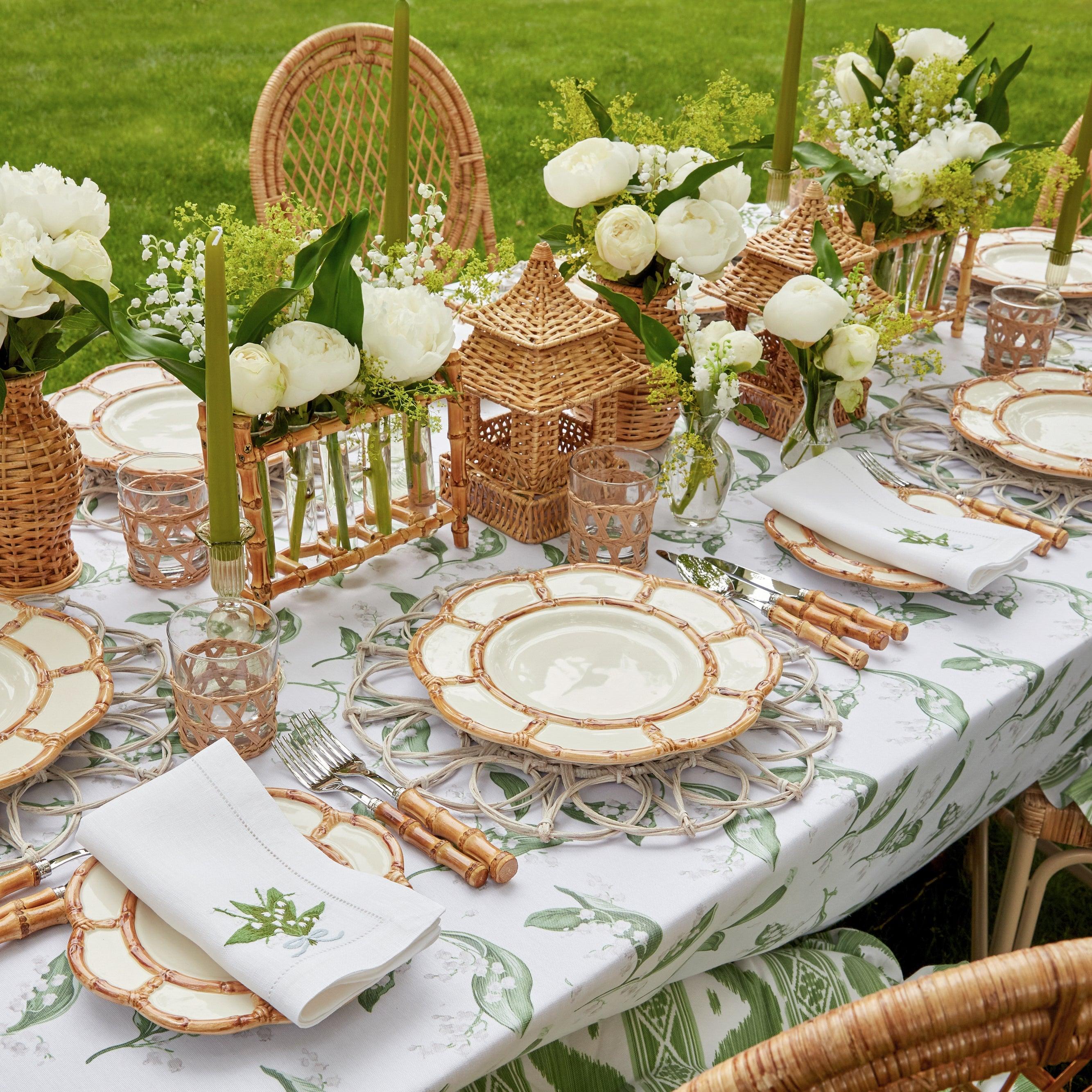 White Lily of the Valley Linen Napkins (Set of 4) - Image 10