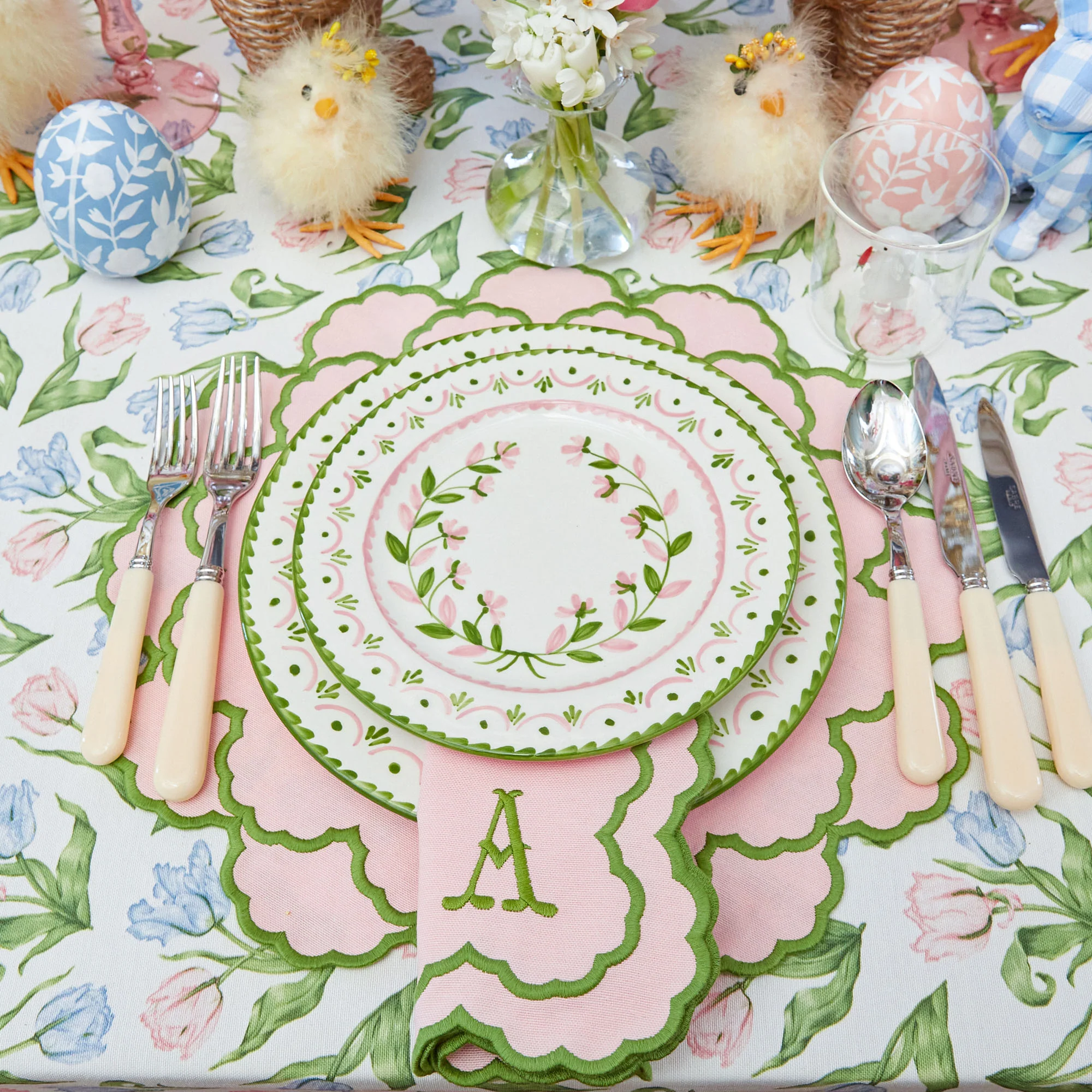 Pink & Green Lily Placemats (Set of 4) - Image 12