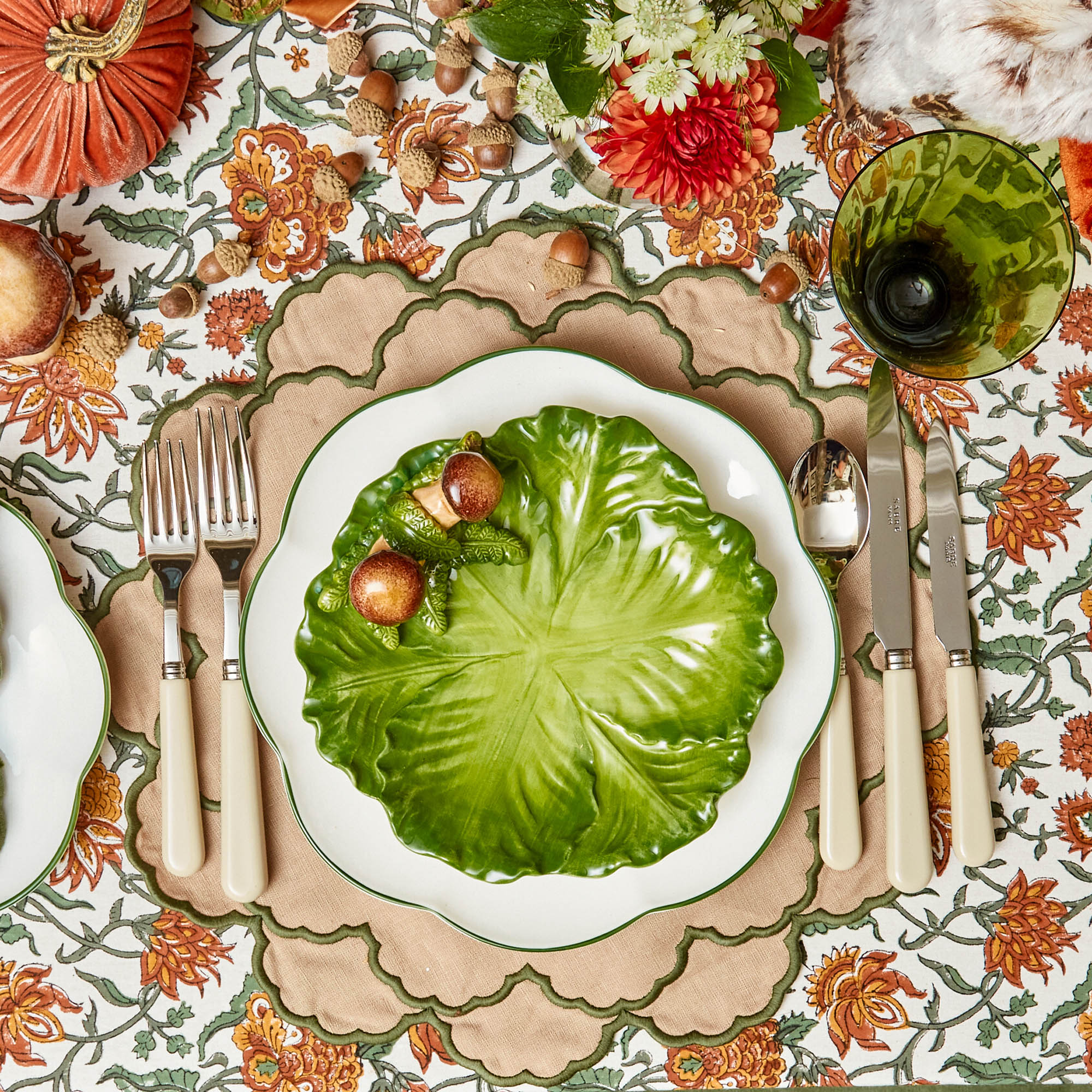 Sand & Green Lily Placemats (Set of 4) - Image 11