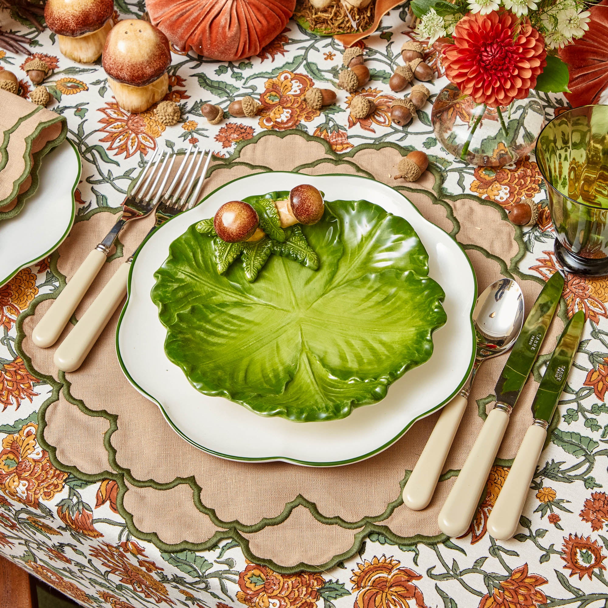 Sand & Green Lily Placemats (Set of 4) - Image 9
