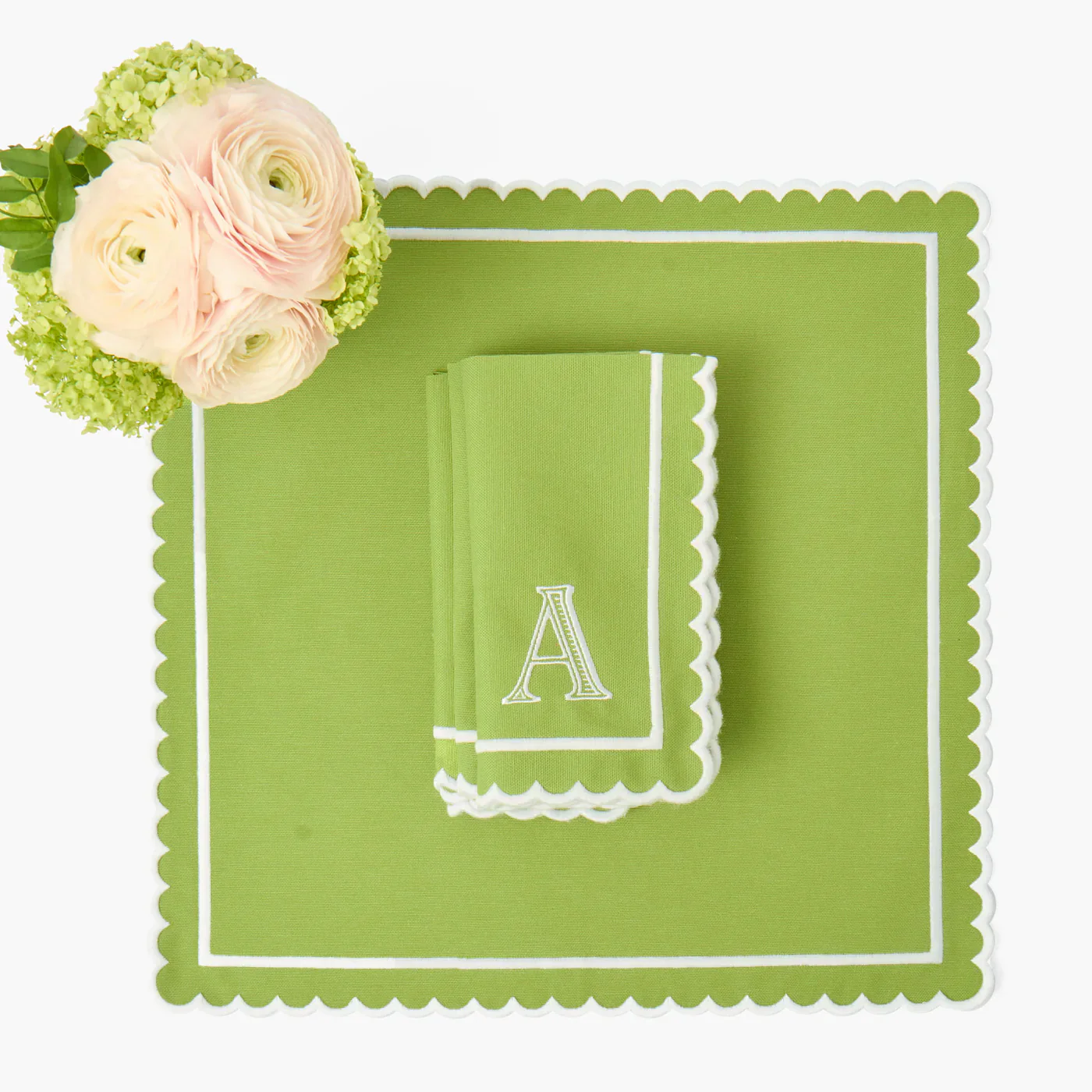 Louisa Green Placemats & Napkins (Set of 4) - Image 12