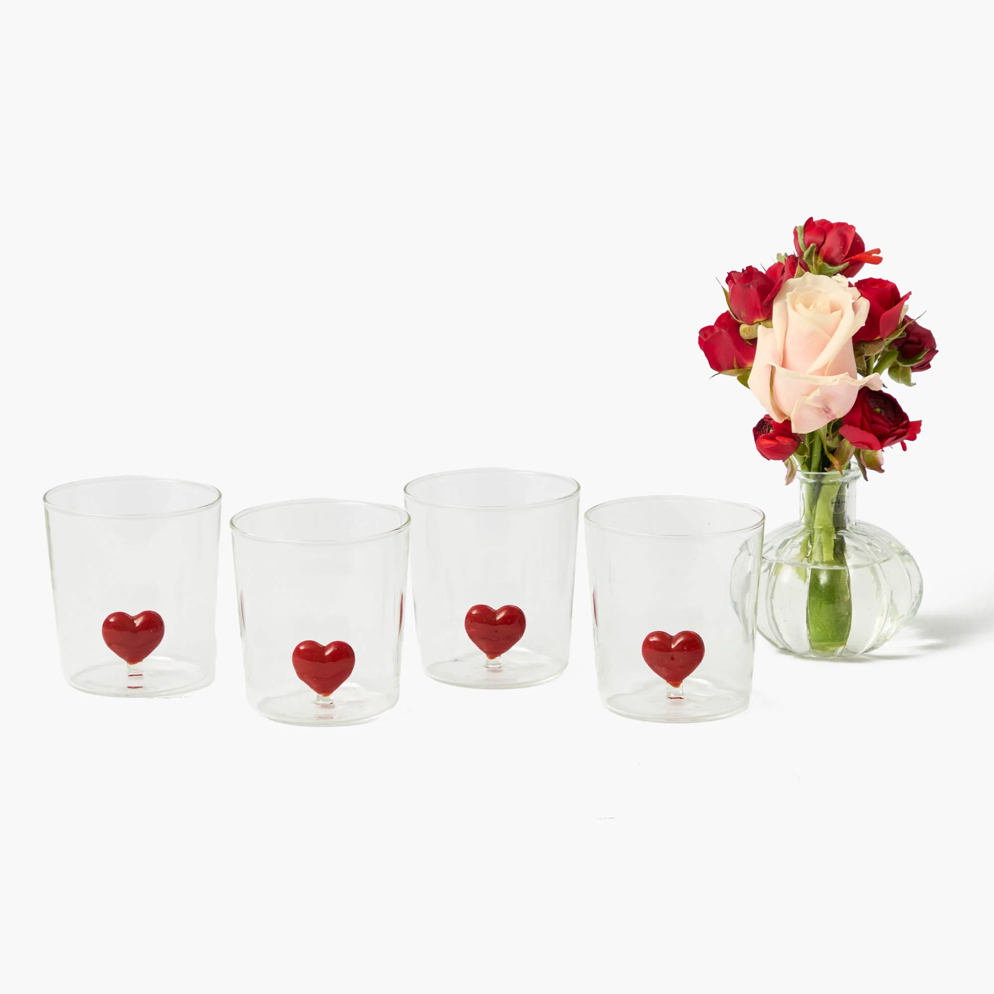 Love Heart Glasses (Set of 4) - Image 6
