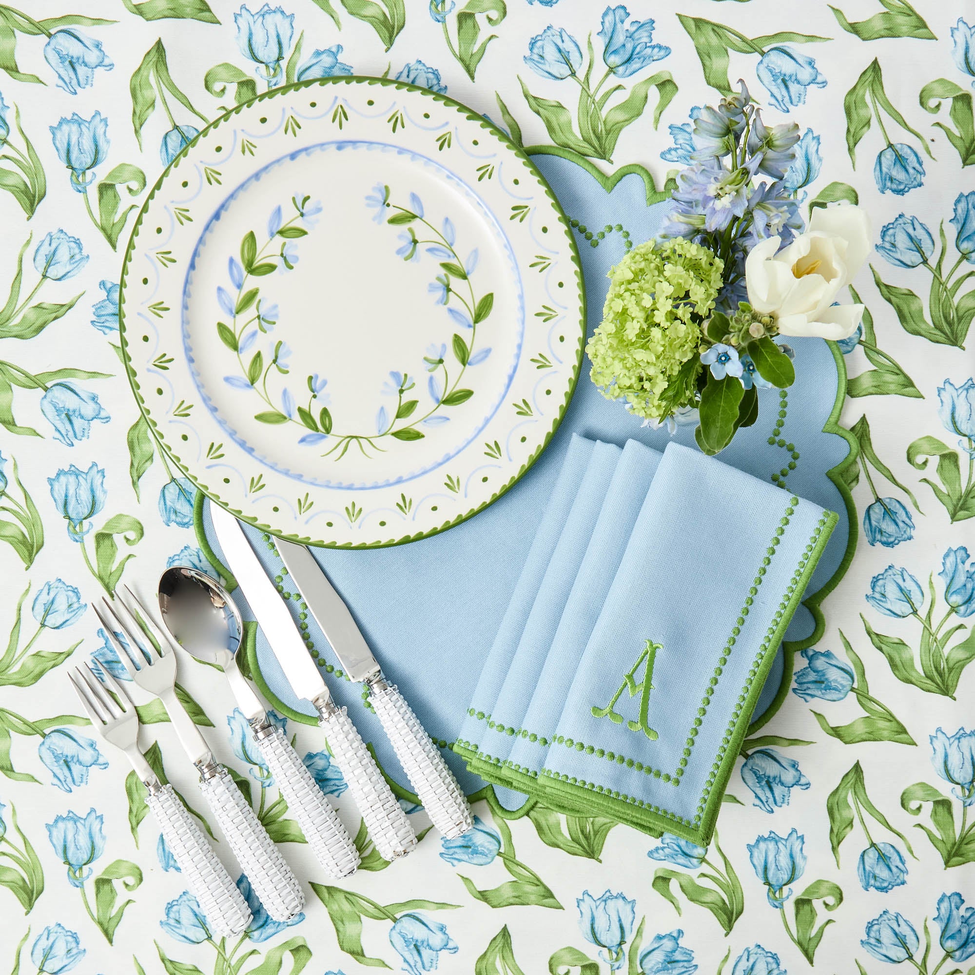 Mariana Blue & Green Napkins (Set of 4) - Image 12