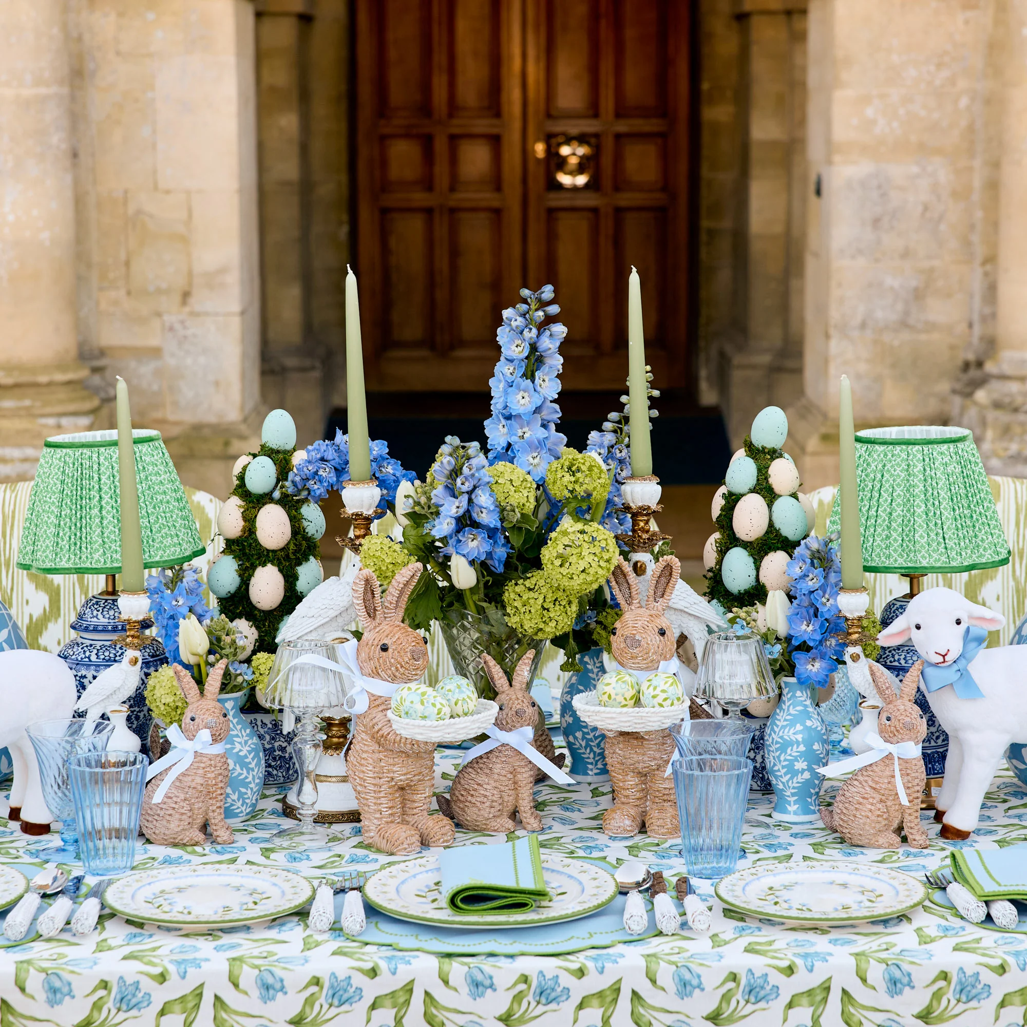 Mariana Blue & Green Napkins (Set of 4) - Image 14