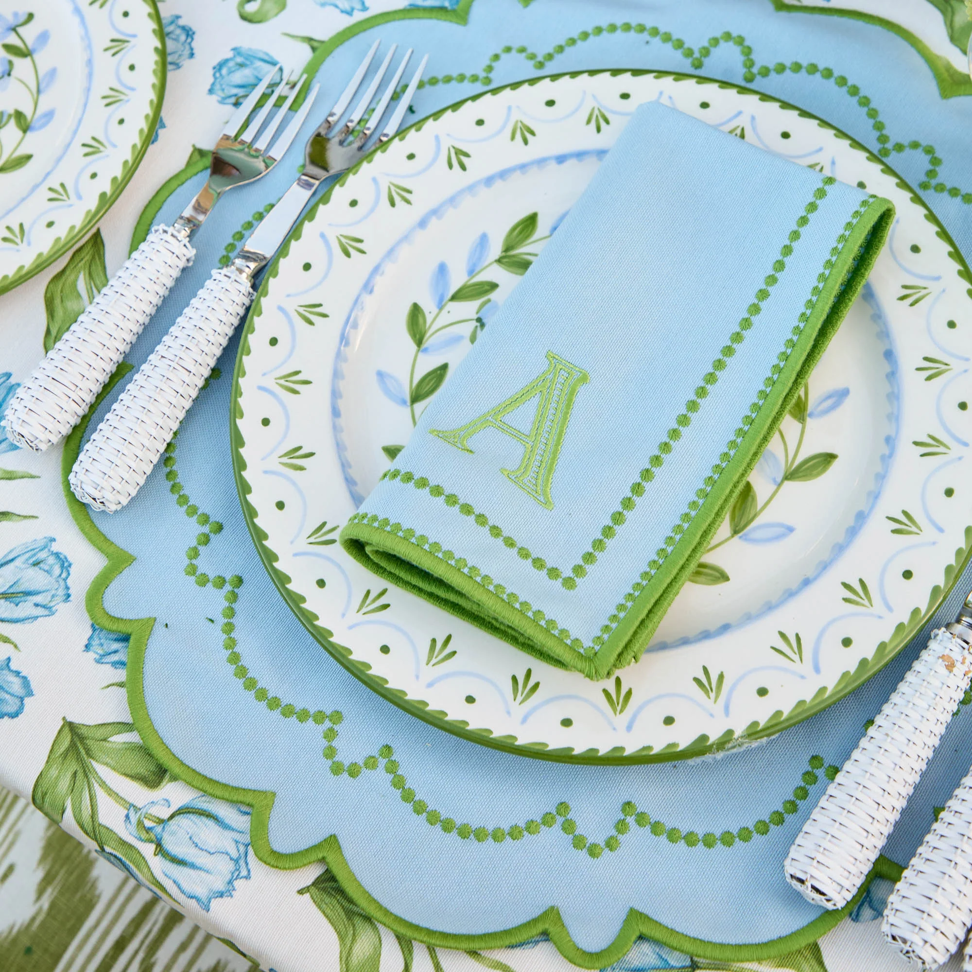 Mariana Blue & Green Napkins (Set of 4) - Image 17