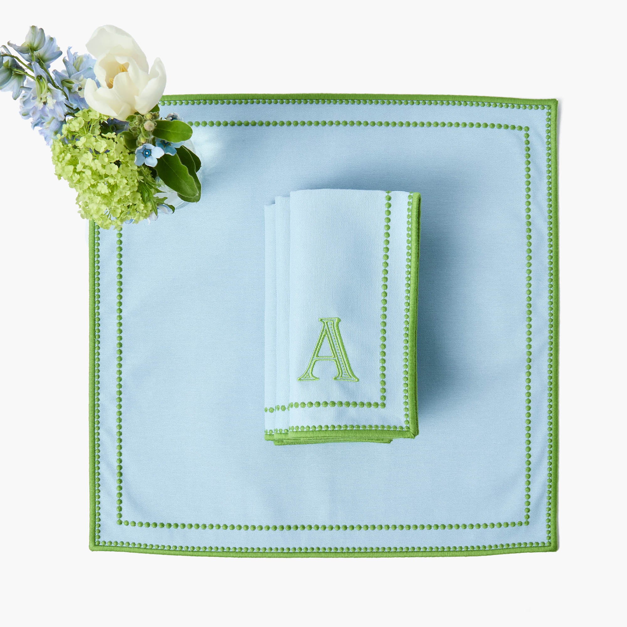Mariana Blue & Green Napkins (Set of 4) - Image 8