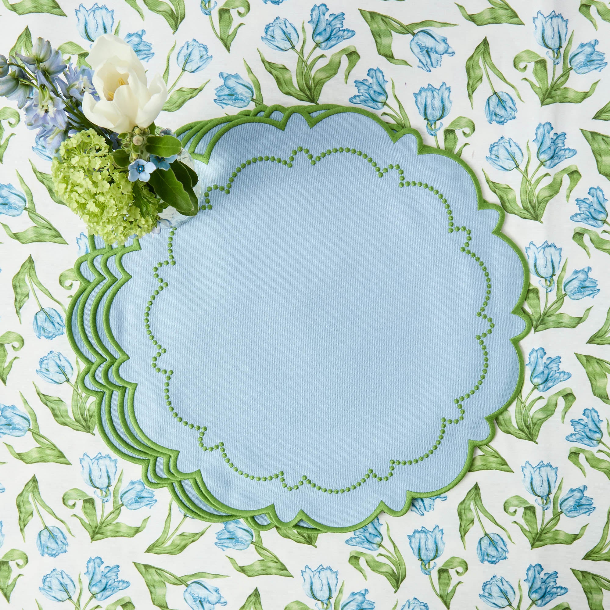 Mariana Blue & Green Placemats (Set of 4) - Image 9