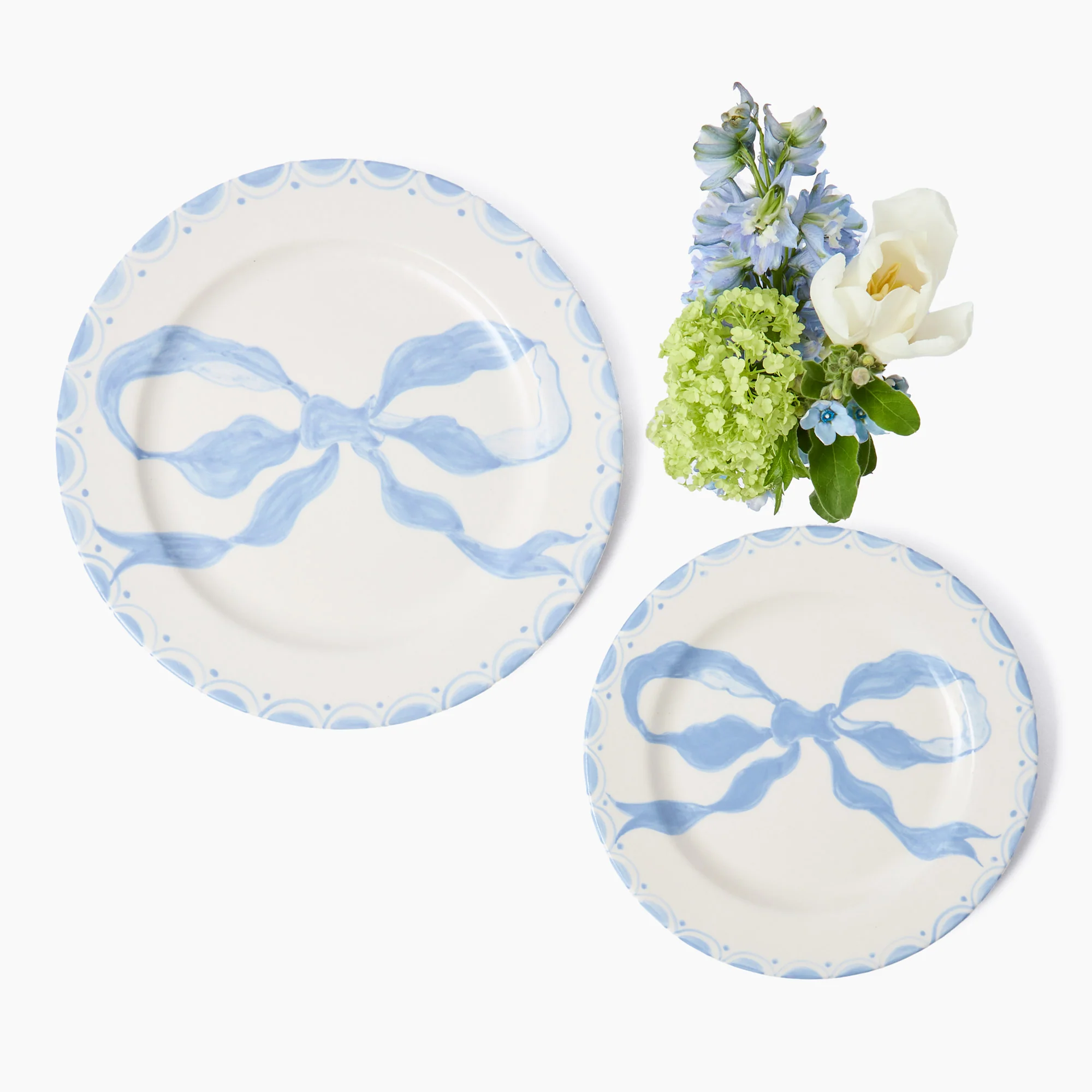 Marilyn Blue Bow Starter Plate - Image 7