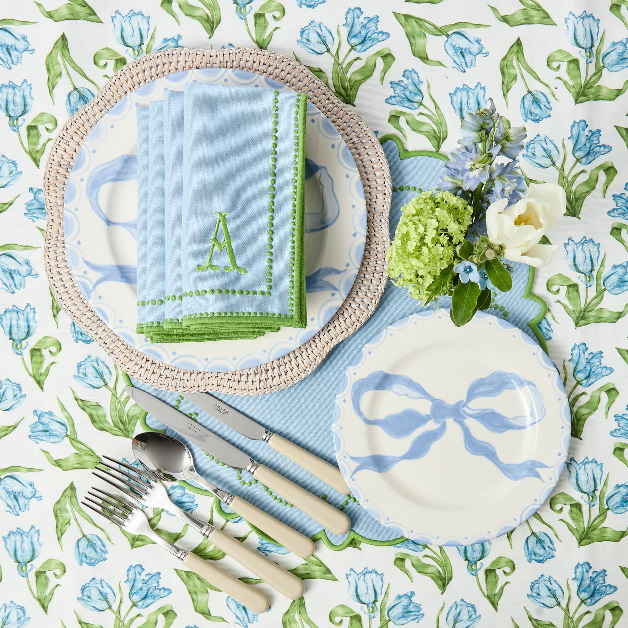 Marilyn Blue Bow Starter Plates (Set of 4) - Image 10