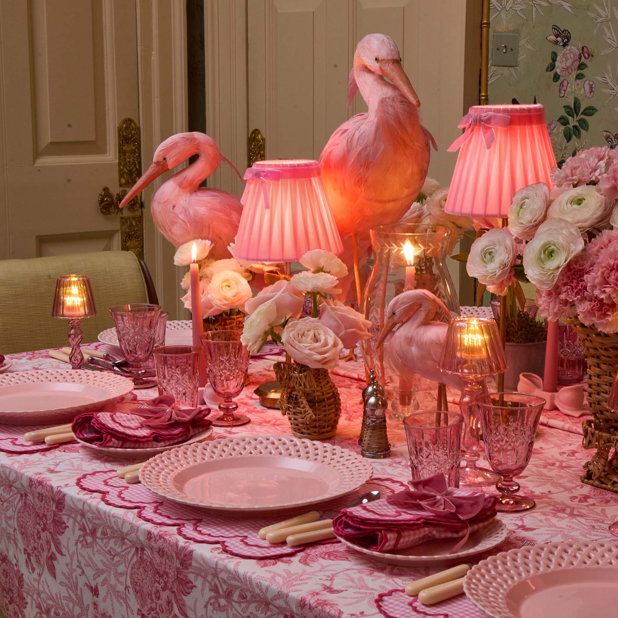 Pink Saskia Stork (Pair) - 60cm - Image 5