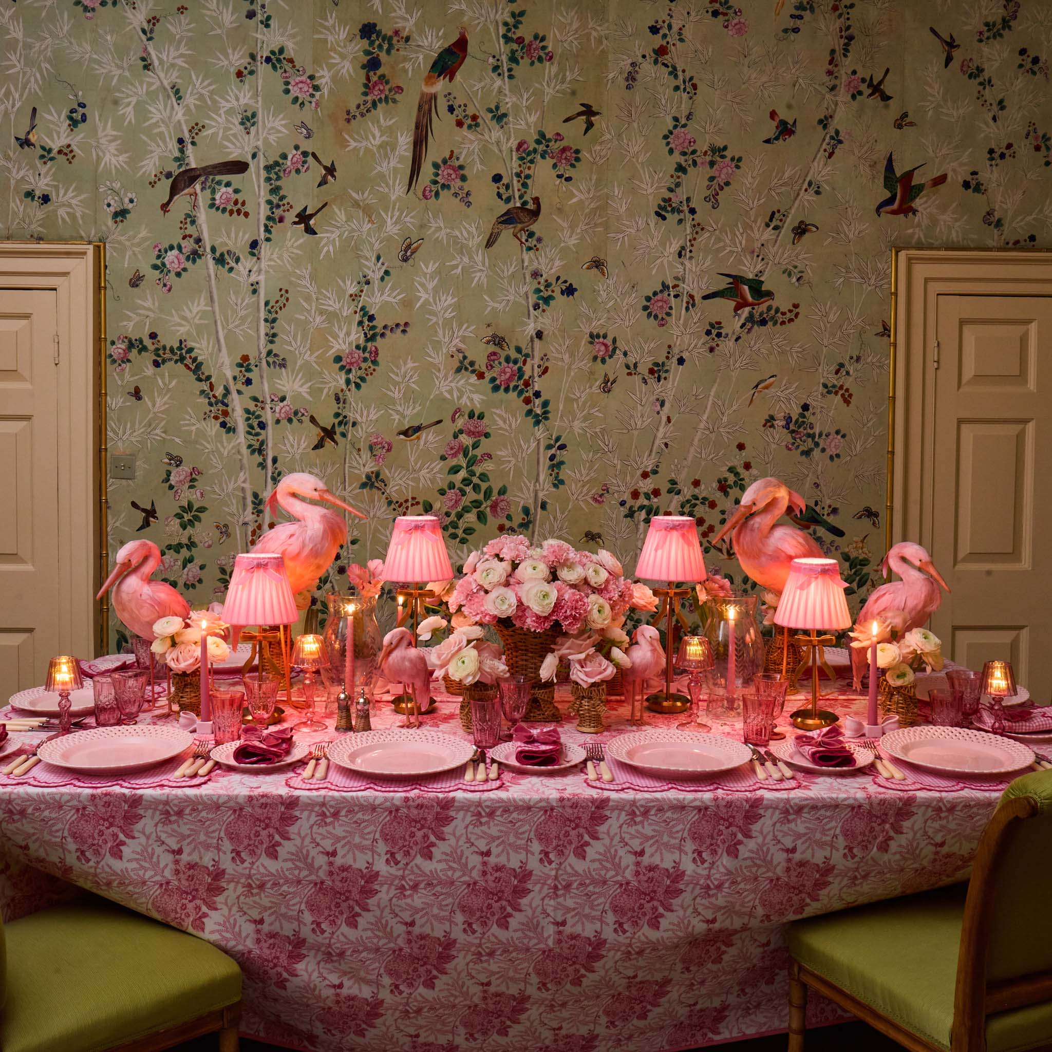 Tall Marilyn Bow Rechargeable Lamp with Pink Velvet Bow Shade (18cm) - Image 5