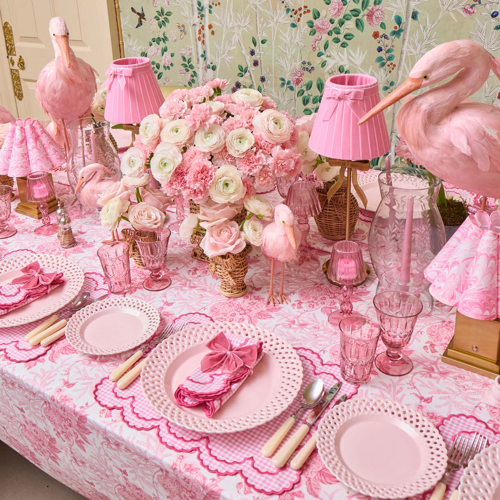 Dusty Pink Velvet Napkin Bows (Set of 4) - Image 6