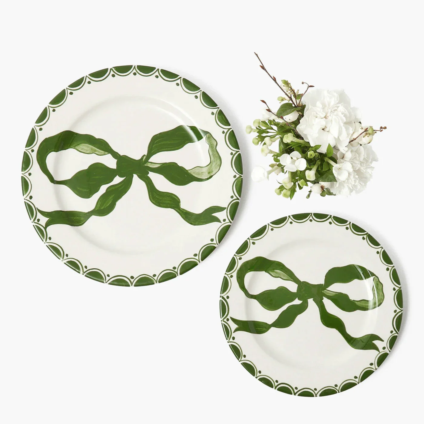 Marilyn Forest Green Bow Starter Plate - Image 9
