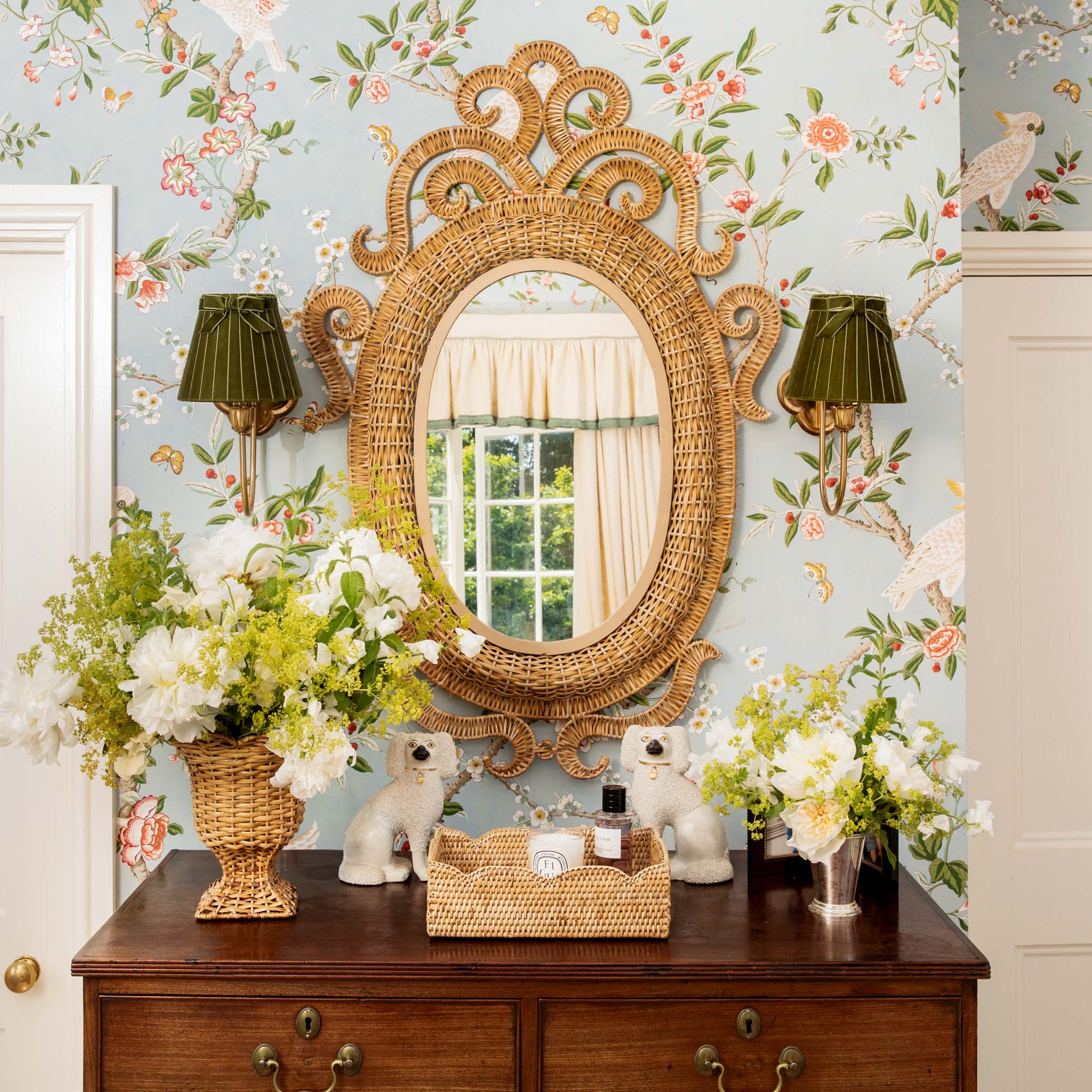 Medium Oval Grand Rattan Mirror - Image 4