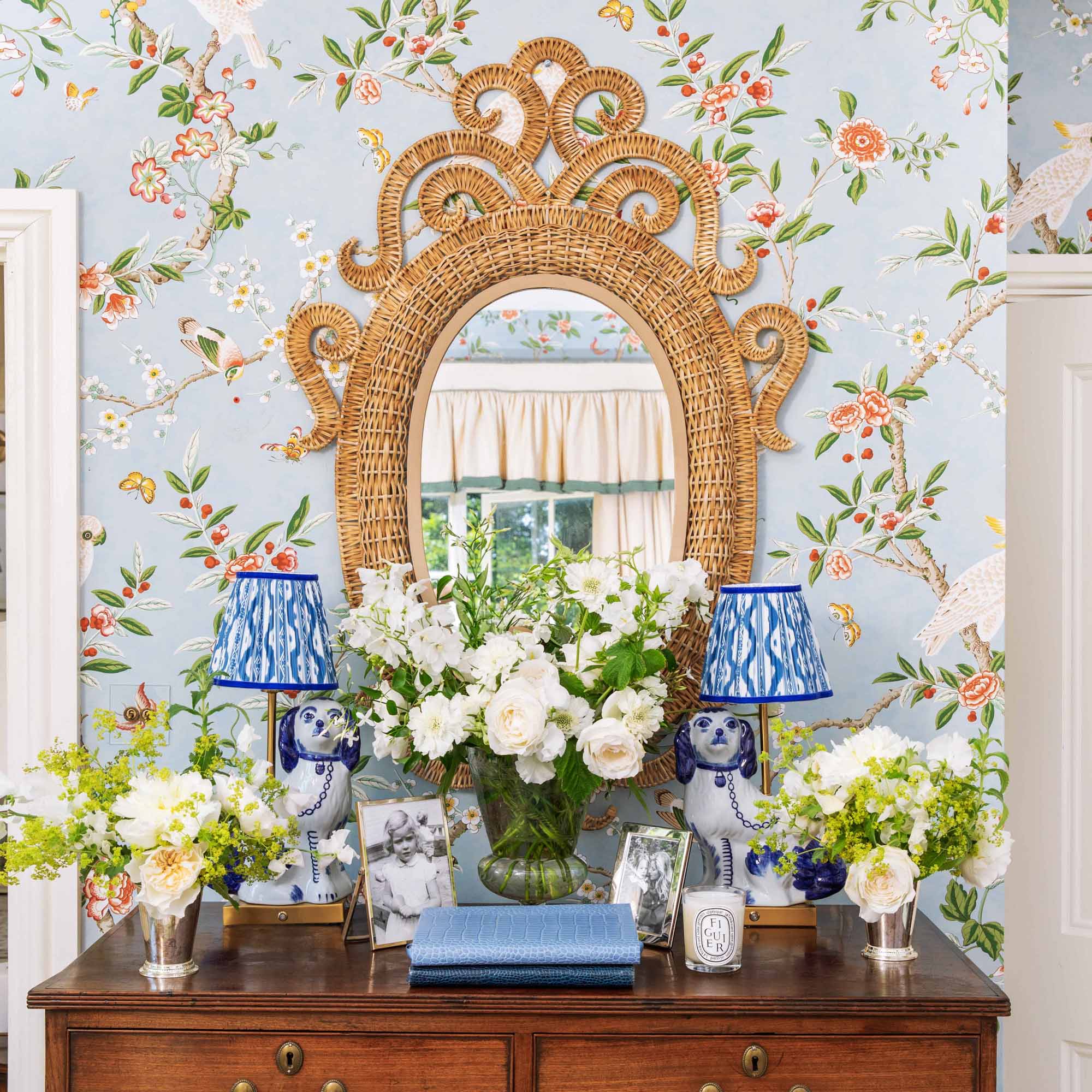 Medium Oval Grand Rattan Mirror - Image 6