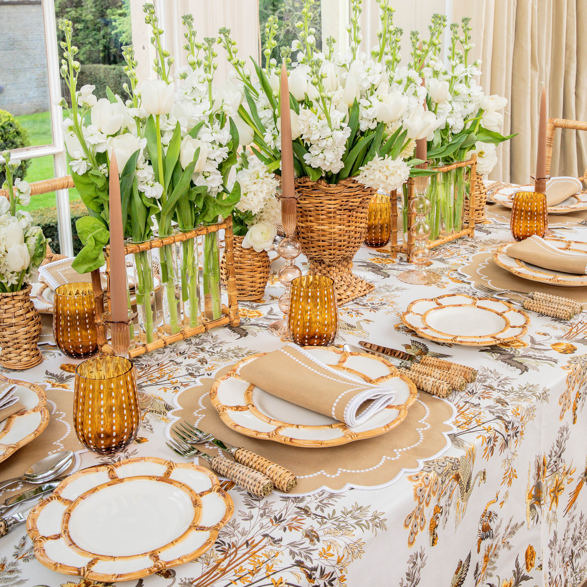 Mini Natural Rattan Vase (Set of 3) - Image 12