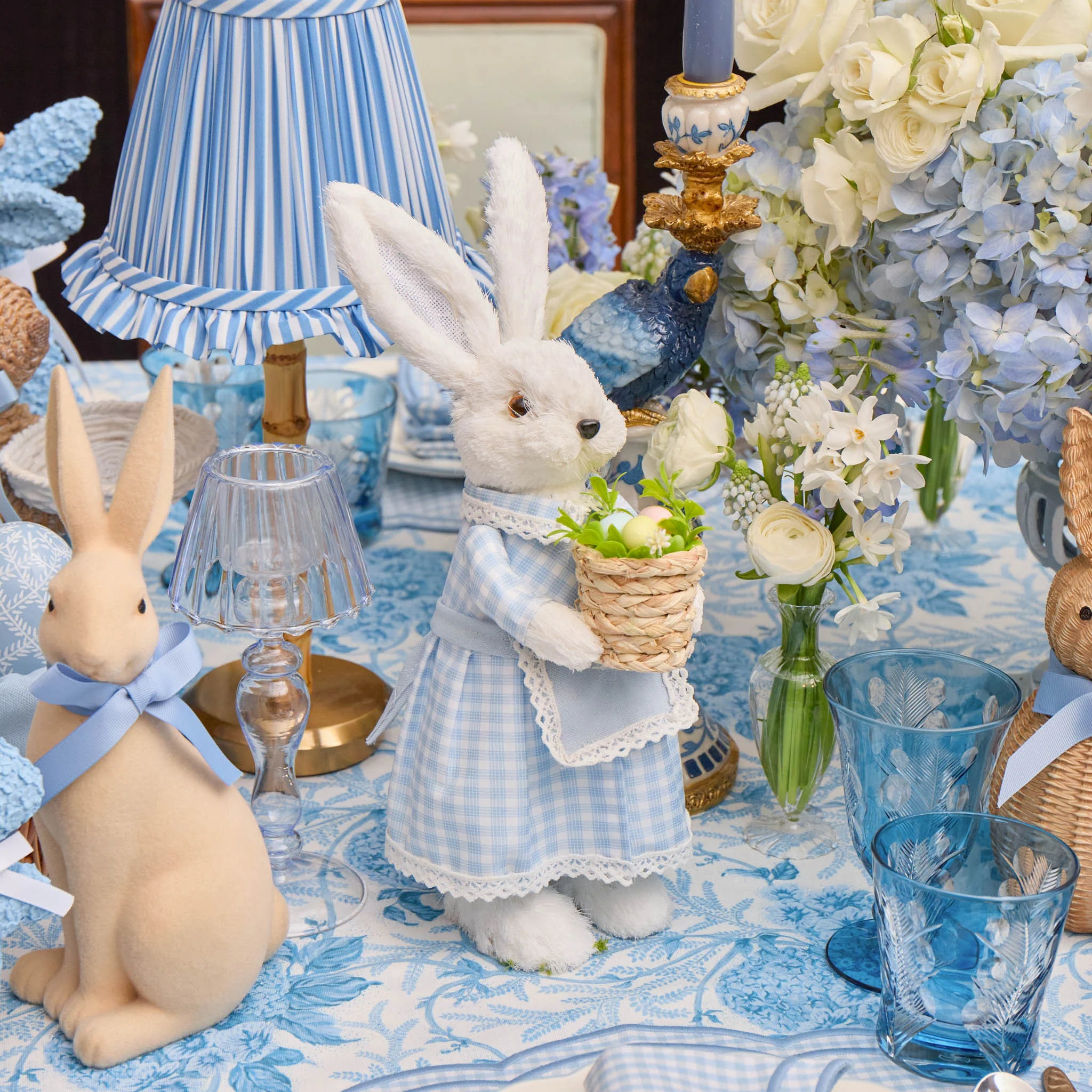 Mr. & Mrs. White Rabbit (Pair) - Image 3
