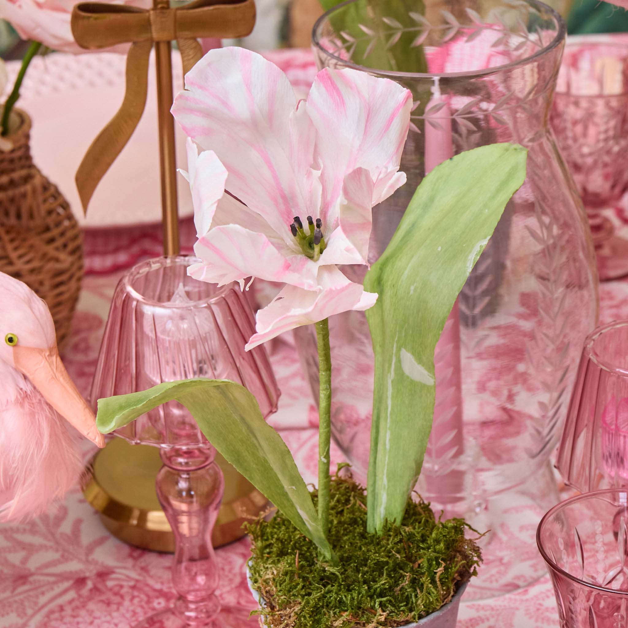 Pink Handpainted Tulip - Image 8