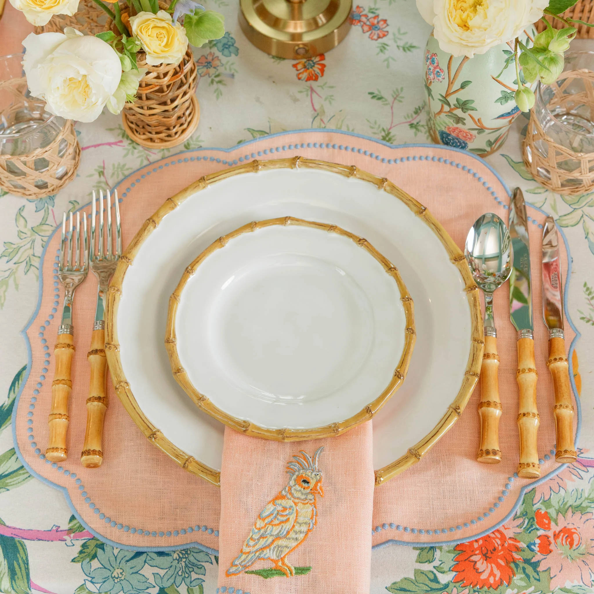 Nancy Bamboo Dinner & Starter Plates (Set of 8) - Image 3