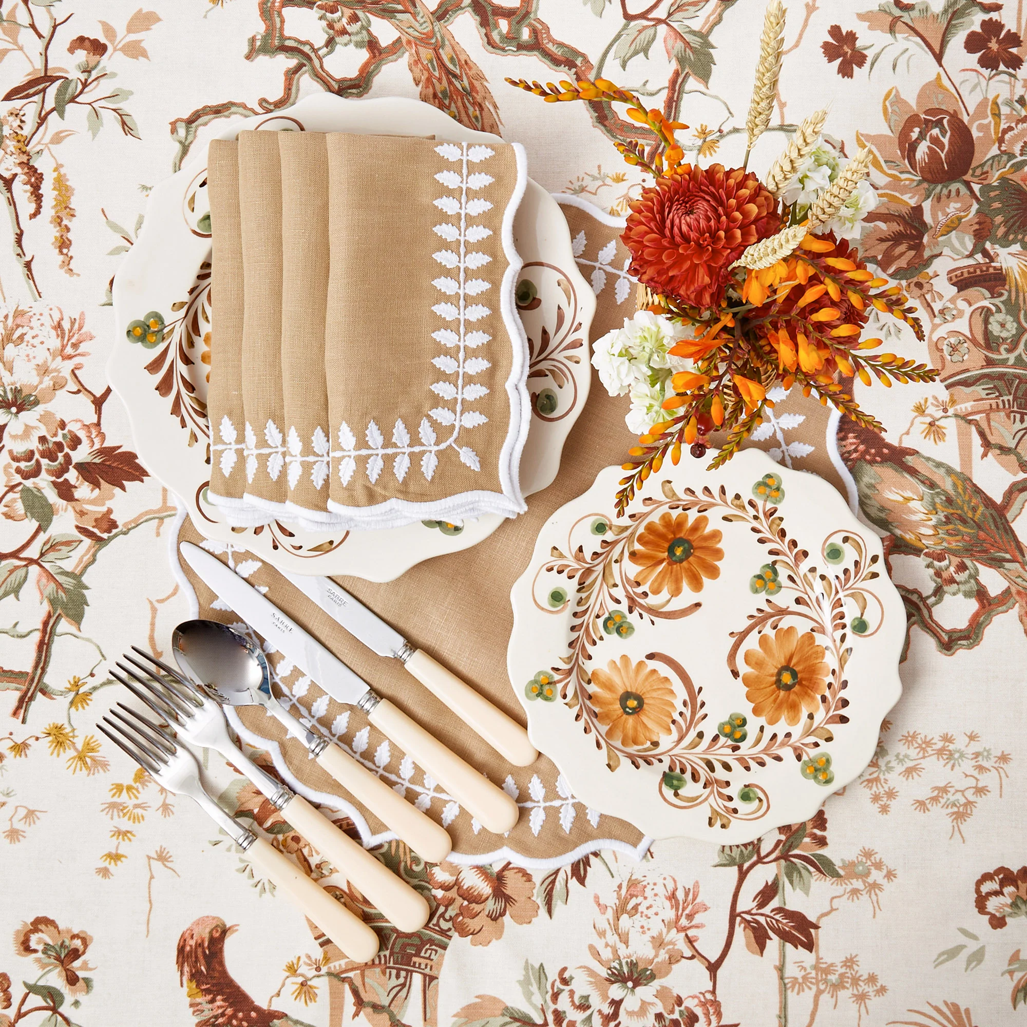 Natural Laurel Napkins (Set of 4) - Image 5