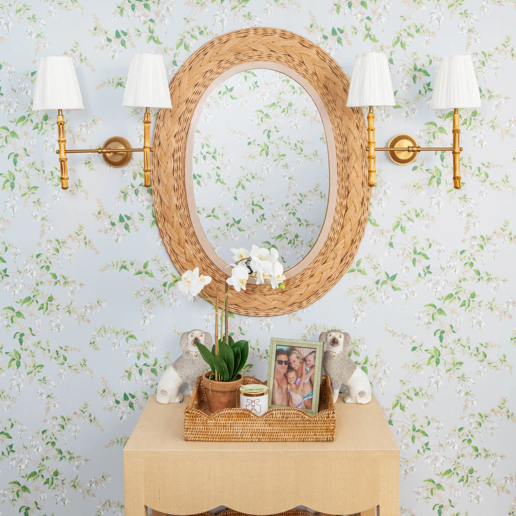 Natural Medium Rattan Tray - Image 4