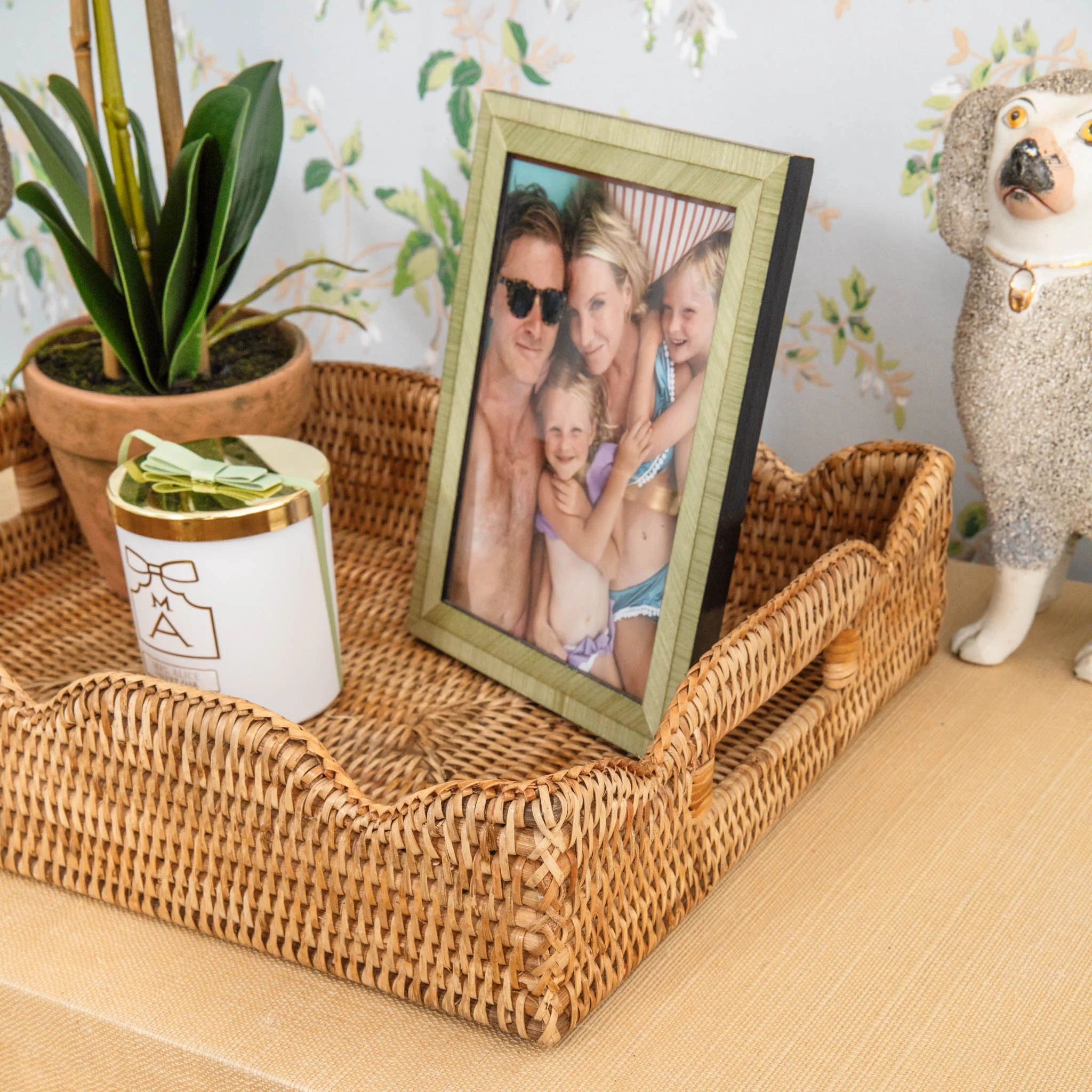 Natural Medium Rattan Tray - Image 6