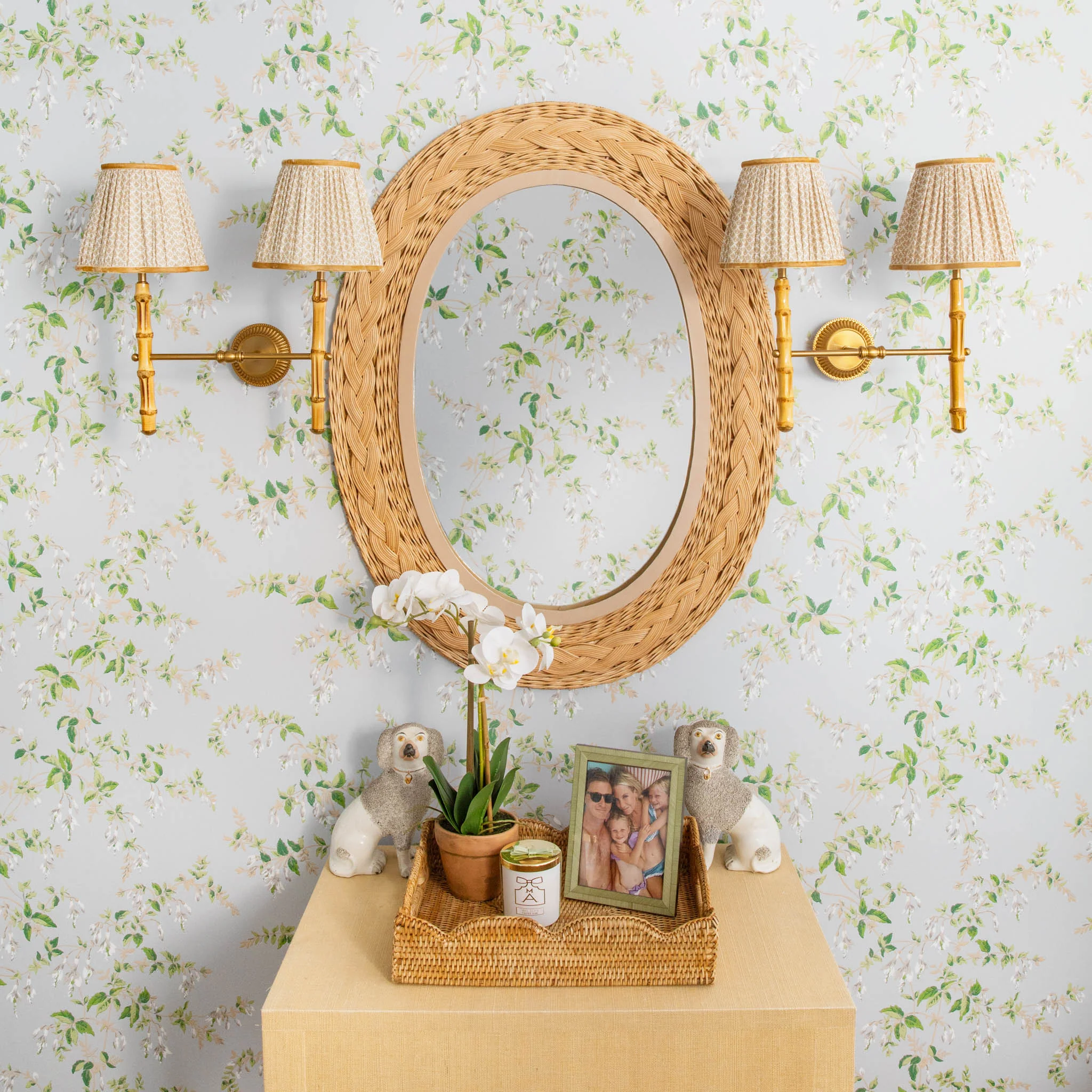 Natural Medium Rattan Tray - Image 7