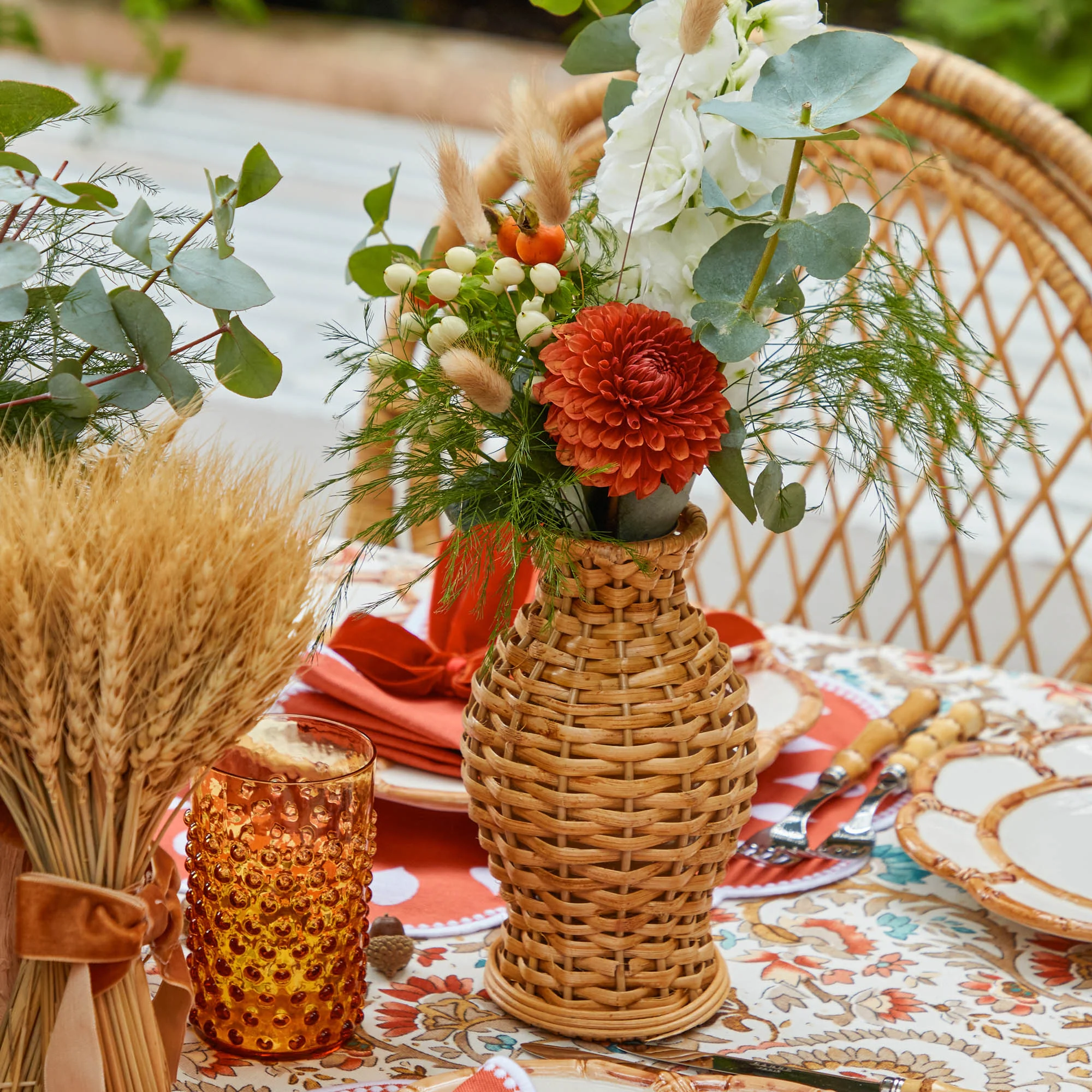 Natural Rattan Pagoda Decoration Set - Image 12