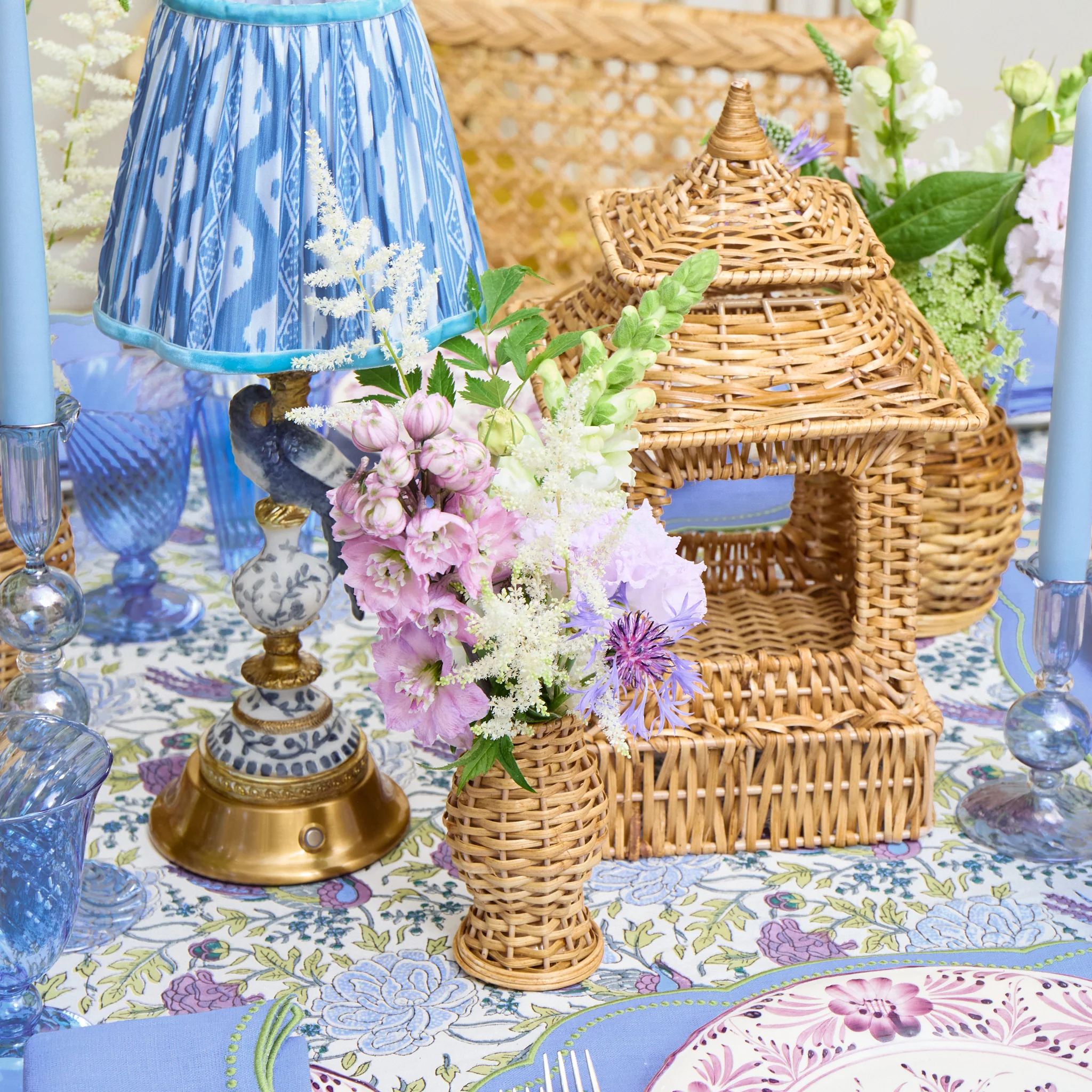 Natural Rattan Pagoda Decoration Set - Image 6