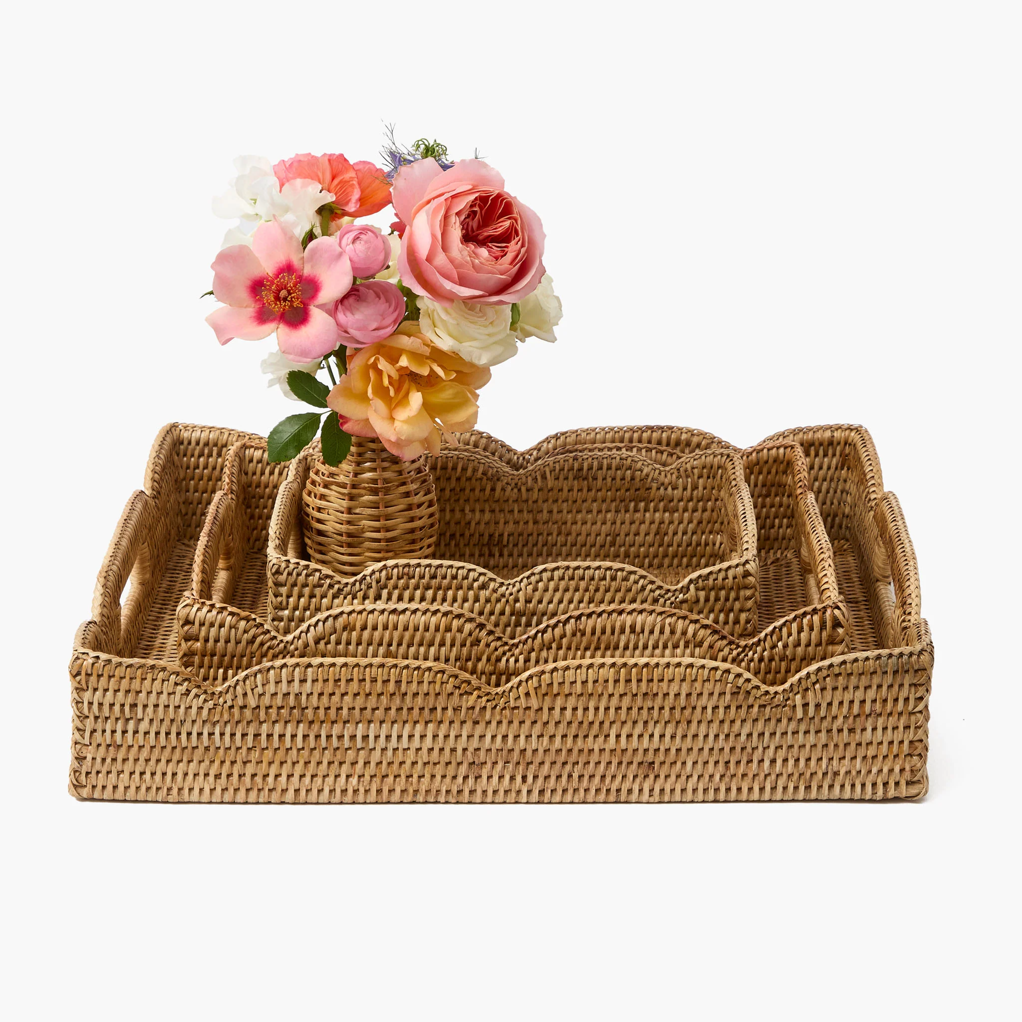 Natural Medium Rattan Tray - Image 10